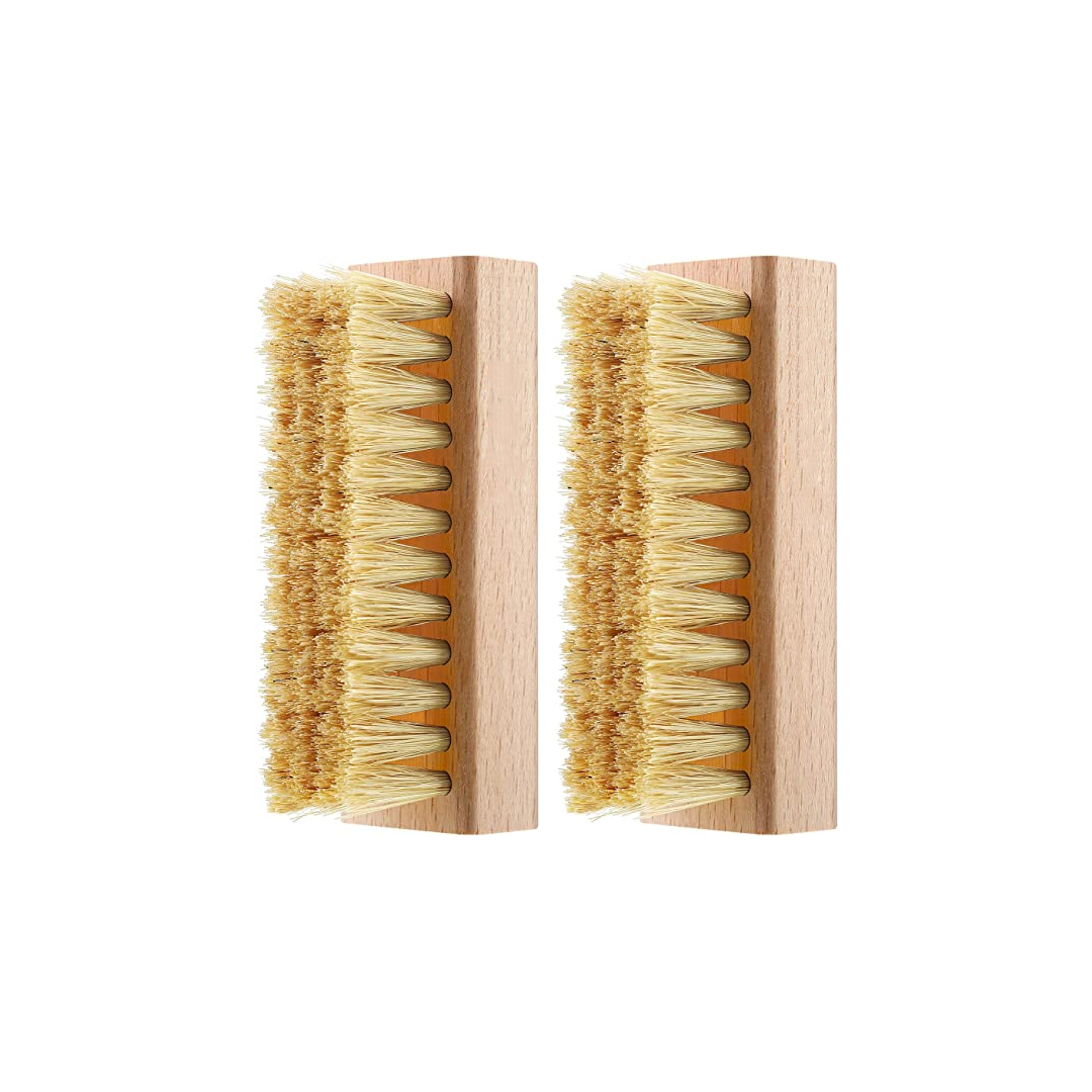 Wooden Sneaker Shoe Brush, Beech Wood pp Horsehair Boar Hair Brush