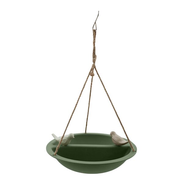 Fuglebad 27 cm grønn