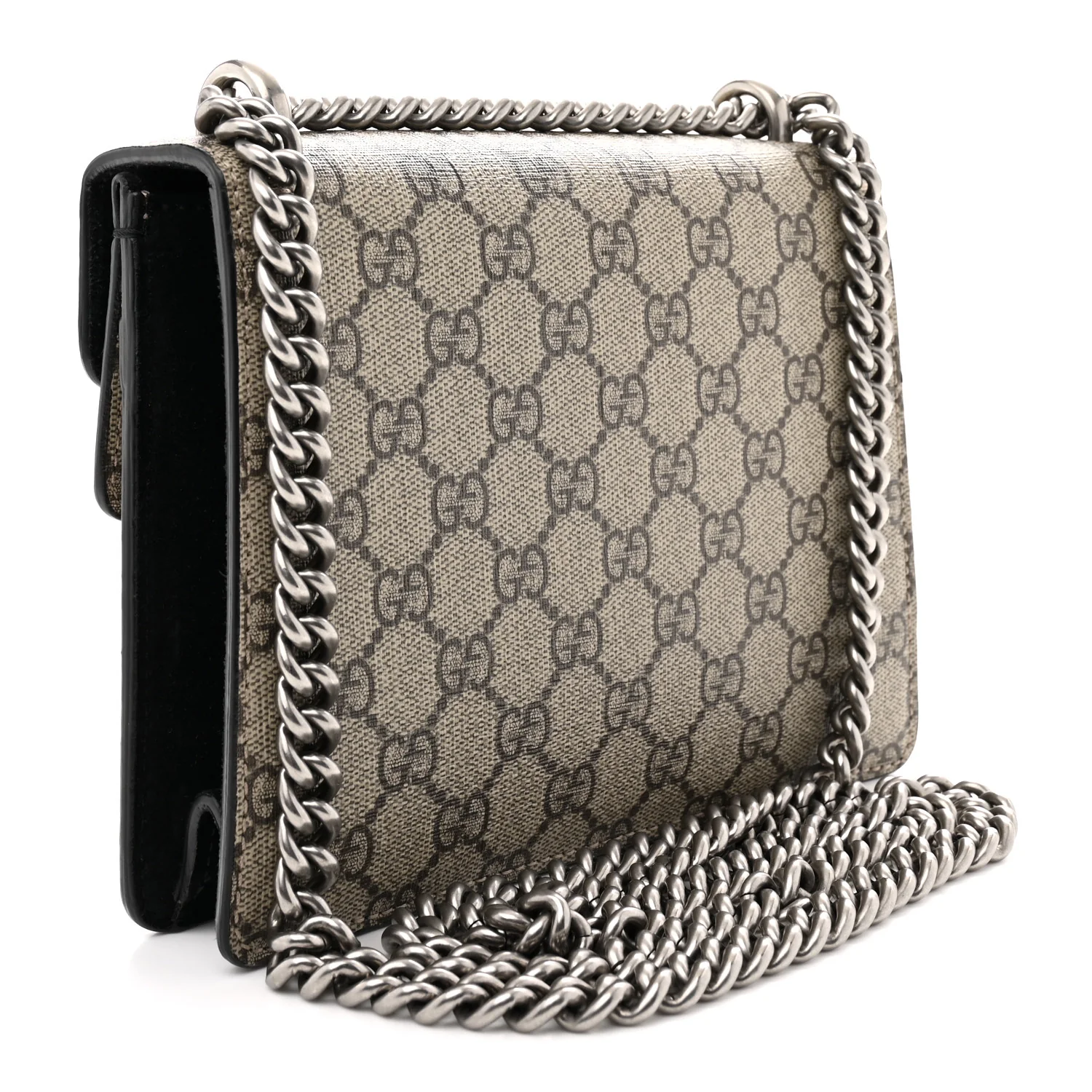GG Supreme Monogram Mini Dionysus Shoulder Bag Black