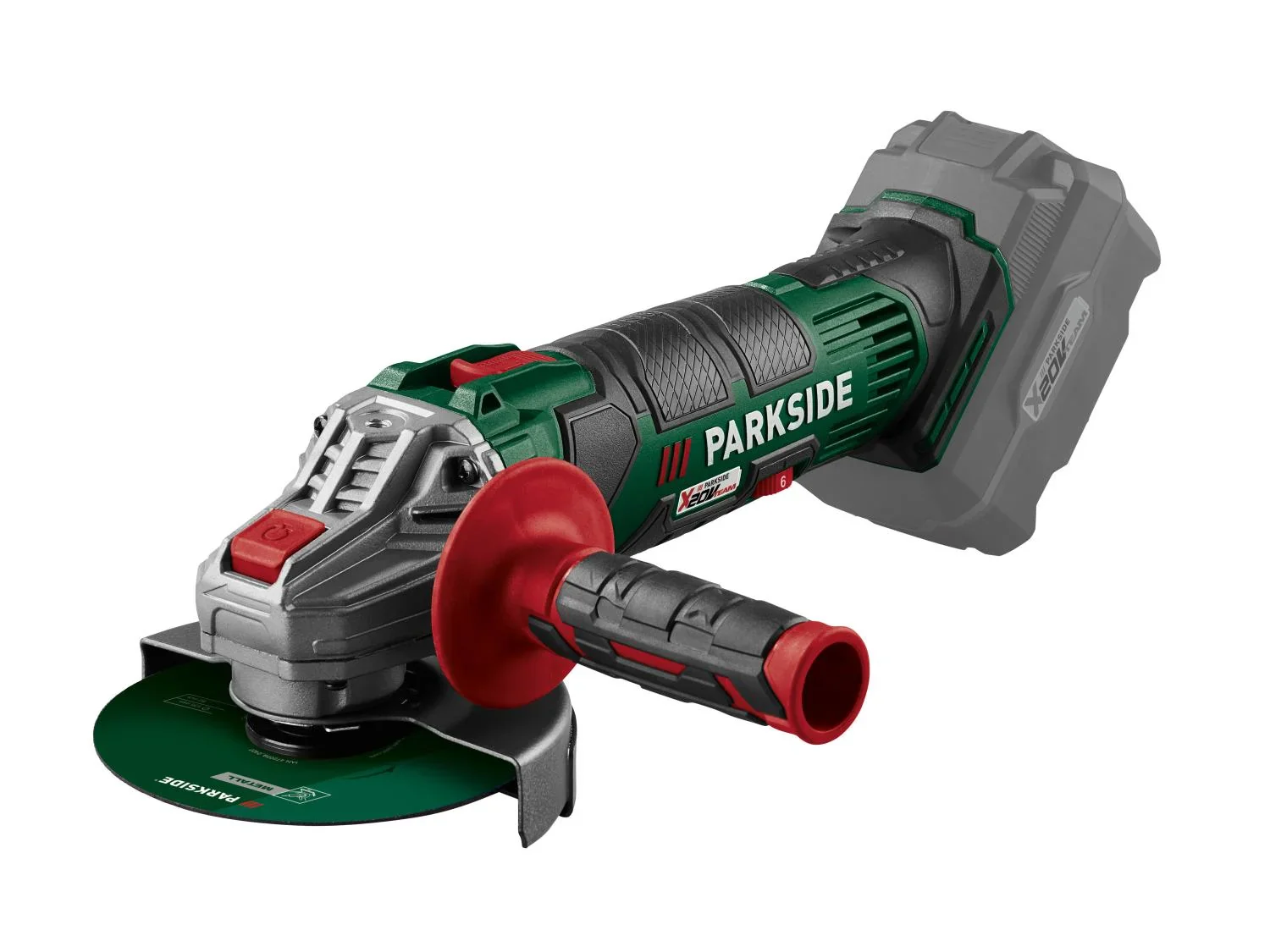 PARKSIDE Meuleuse dangle sans fil PWSA 20-Li G4, 125 mm, 20 V