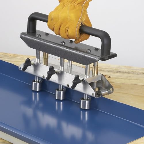 Roller Metal Bending Tool, 3 Station High Speed Steel Seam Roofing Sheet Metal Roller Bending Tool, for 0‑90 Degree Angle 13‑130mm Bending