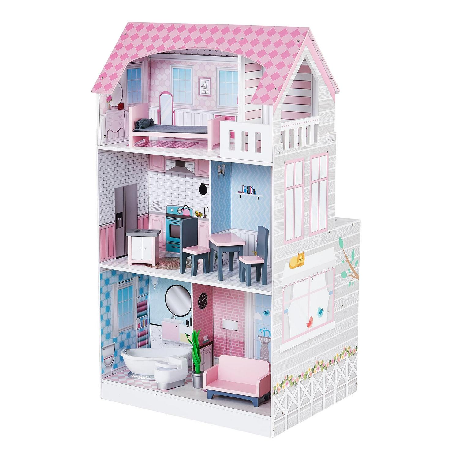 Teamson Kids Wonderland Ariel 2 - in - 1 Dollhouse/Play Kitchen Set