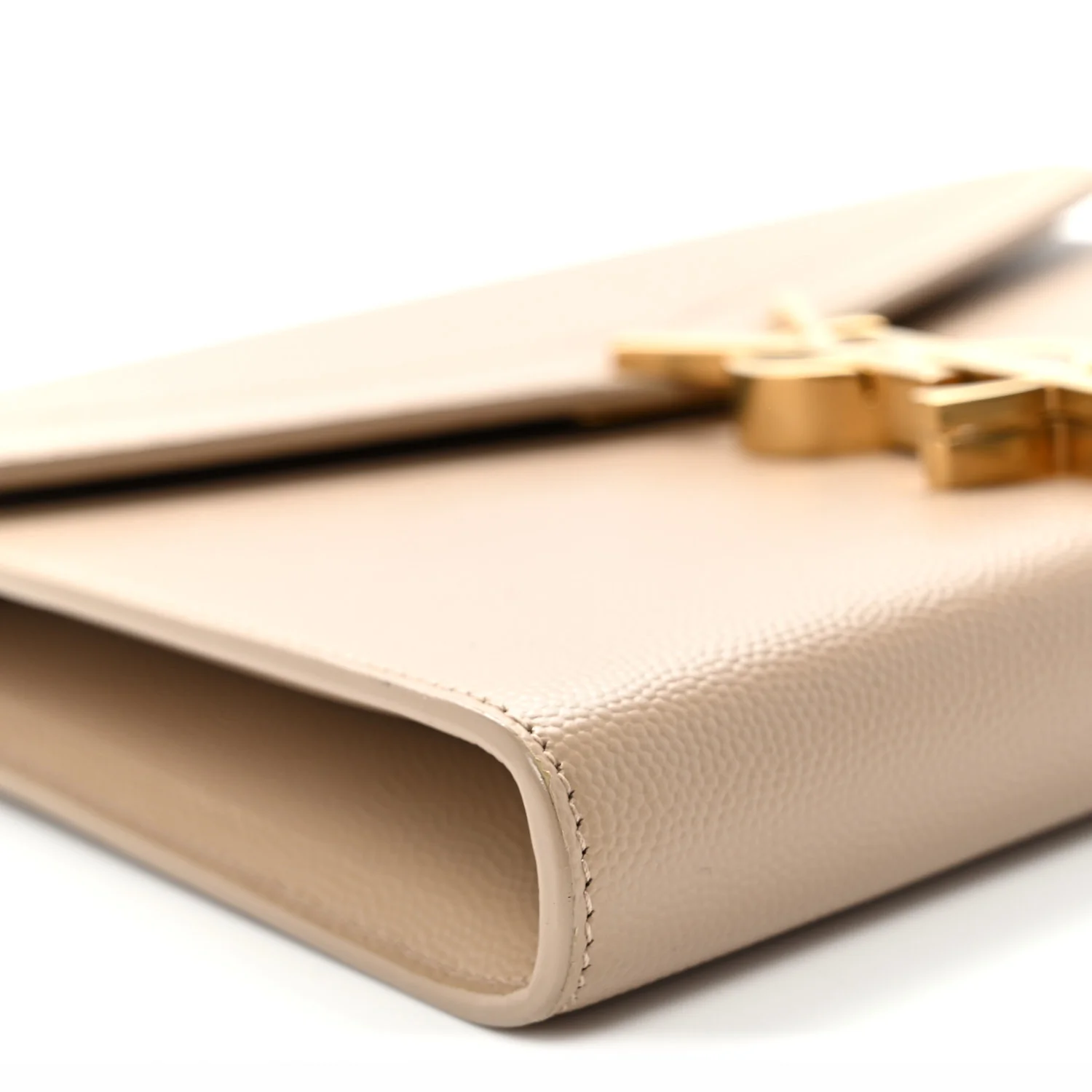 Grain De Poudre Monogram Cassandra Chain Wallet Dark Beige