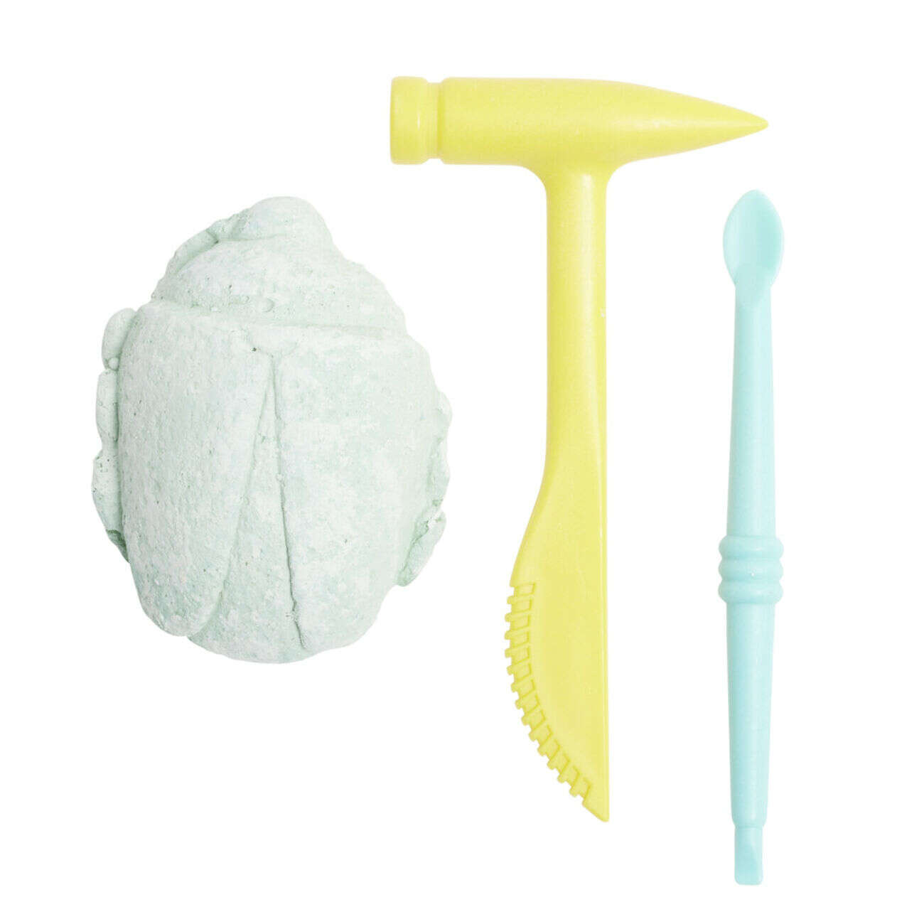 Jeu d'archéologie avec plâtre thème insecte 12x4xH19cm (2 modèles)