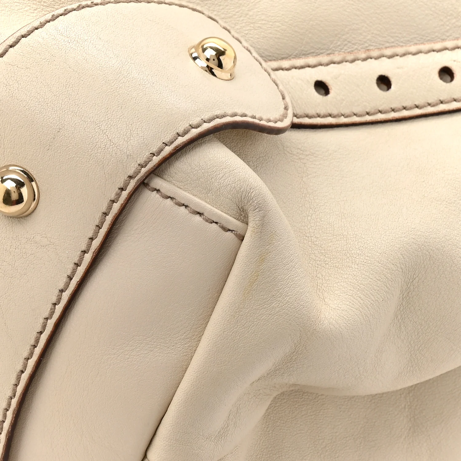 Calfskin Medium Pelham Shoulder Bag Off White