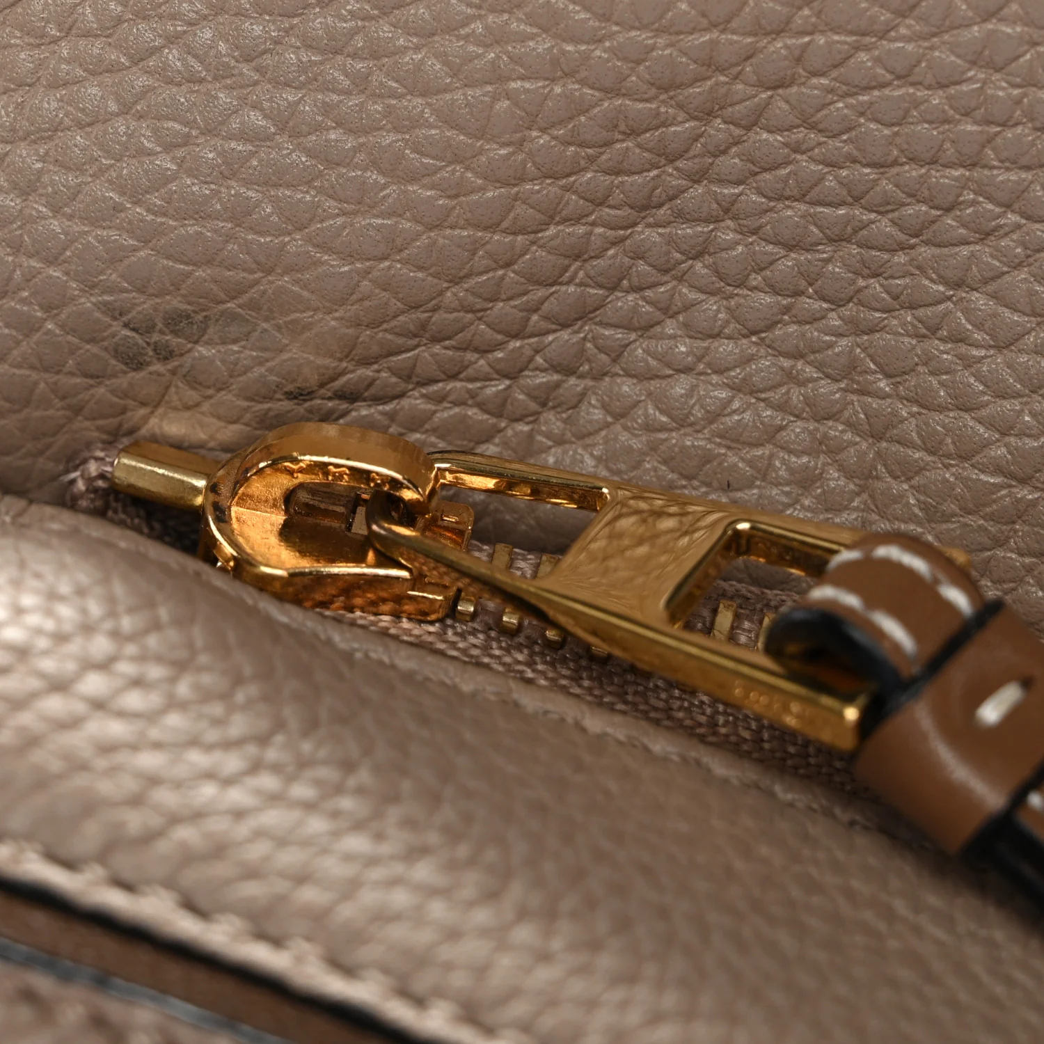 Grained Calfskin Small Puzzle Bag Sand Mink