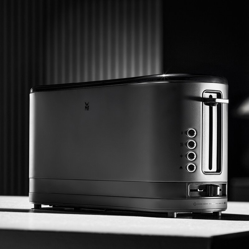 KitchenMinis brødrister med lang rille 900W svart