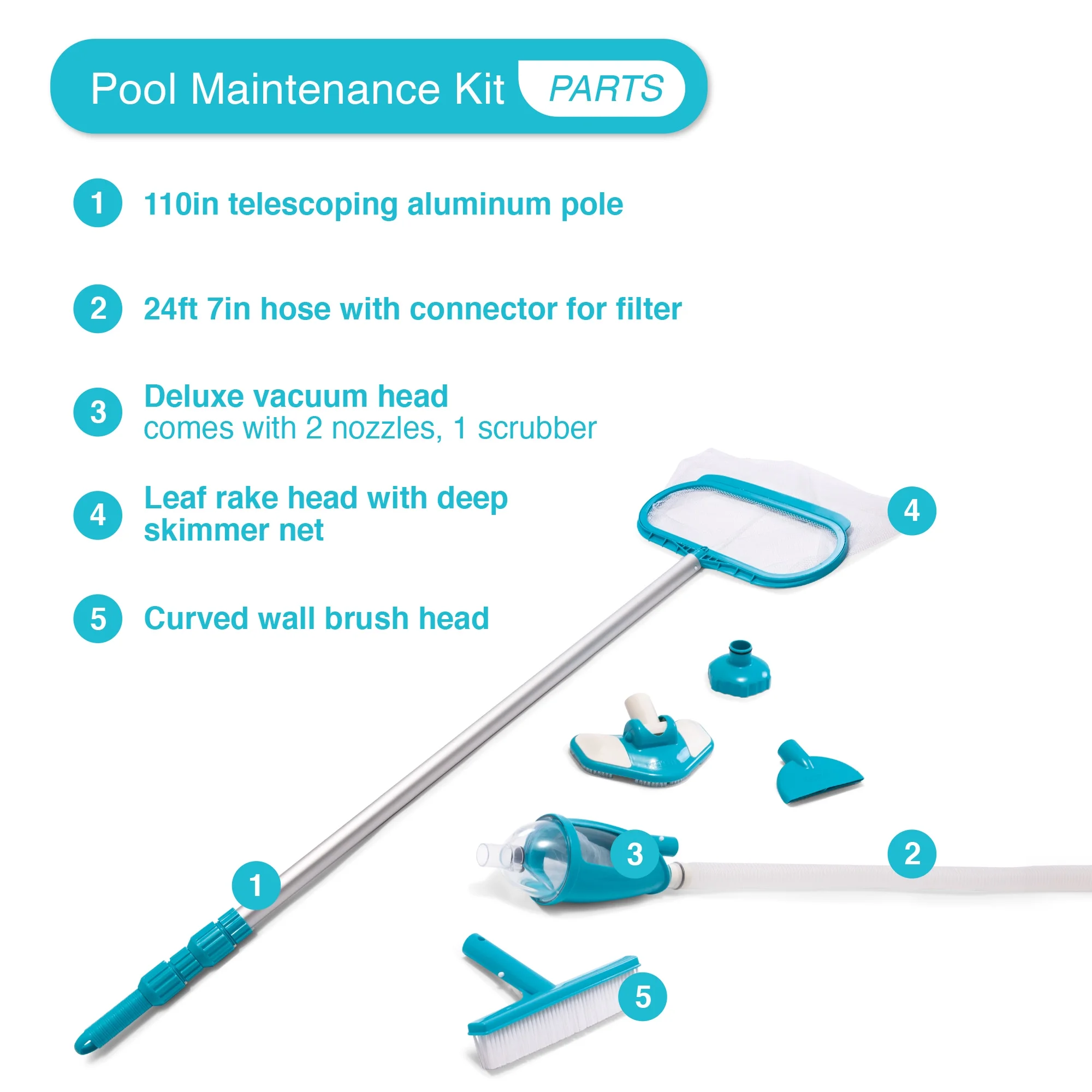 Easy Set 15ft x 48in Inflatable Pool Set Filter Pump Accessories(15 ft/Blue + Filter Pump Accessories) - Image 9