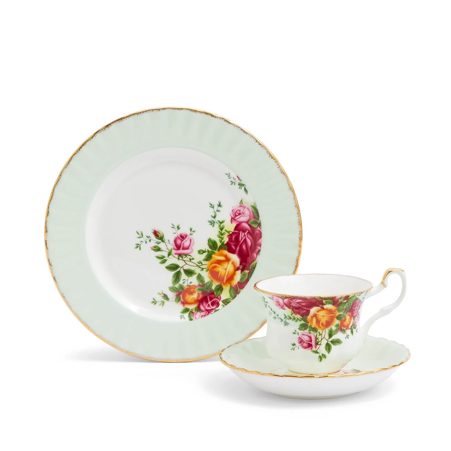 Old Country Roses 3 Piece Set Fern