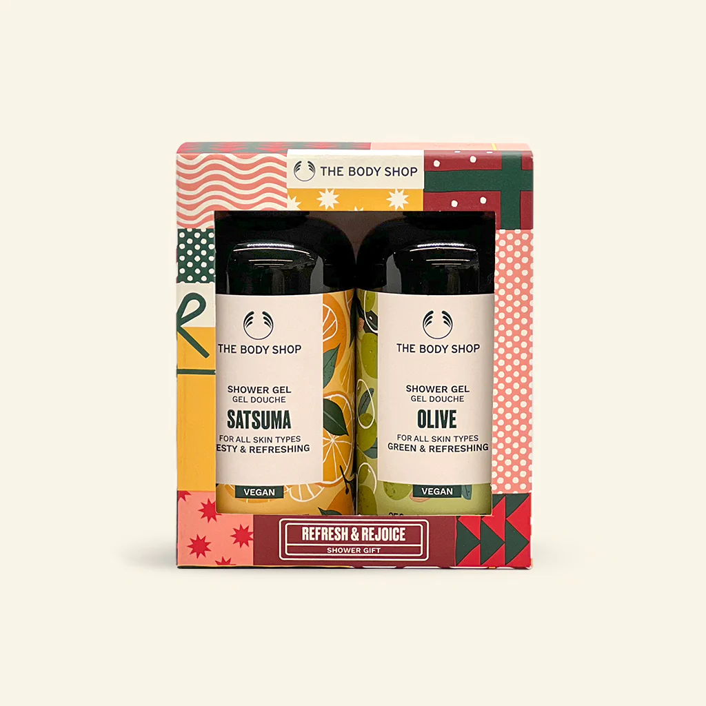 Refresh and Rejoice Satsuma & Olive Shower Gel Duo