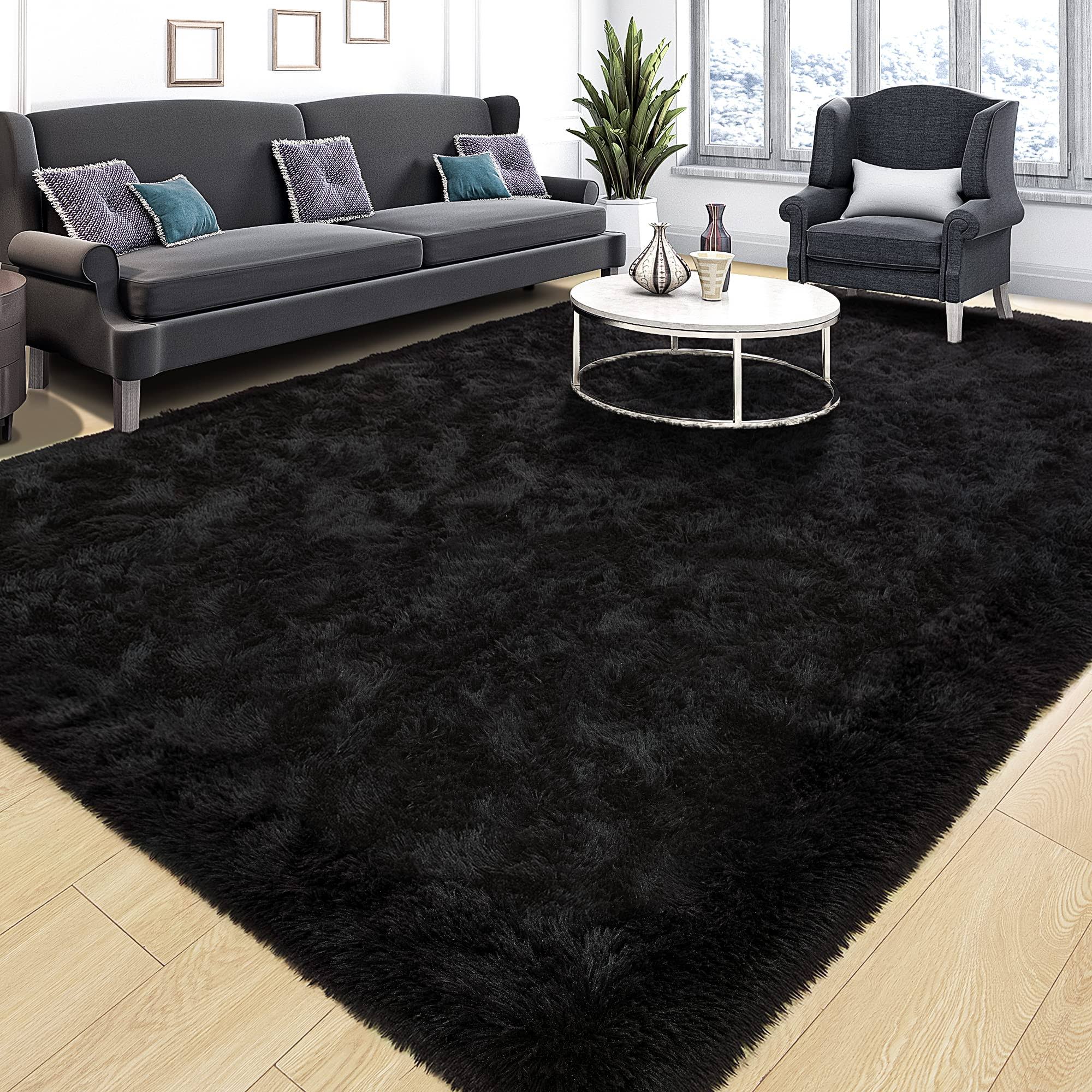 Tepook Super Soft Fluffy Rug for Bedroom, Modern Shaggy Rug Fuzzy Kids Rug for Living Room, Plush Indoor Nursery Home Decor Rug with Non-Slip Bottom