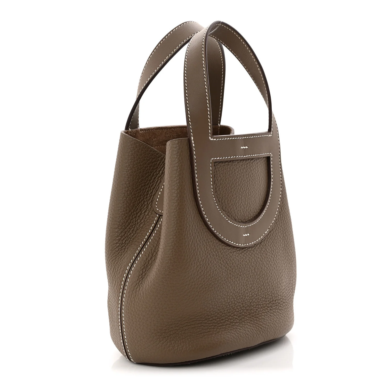 Taurillon Clemence Swift In-The-Loop 18 Bag Etoupe