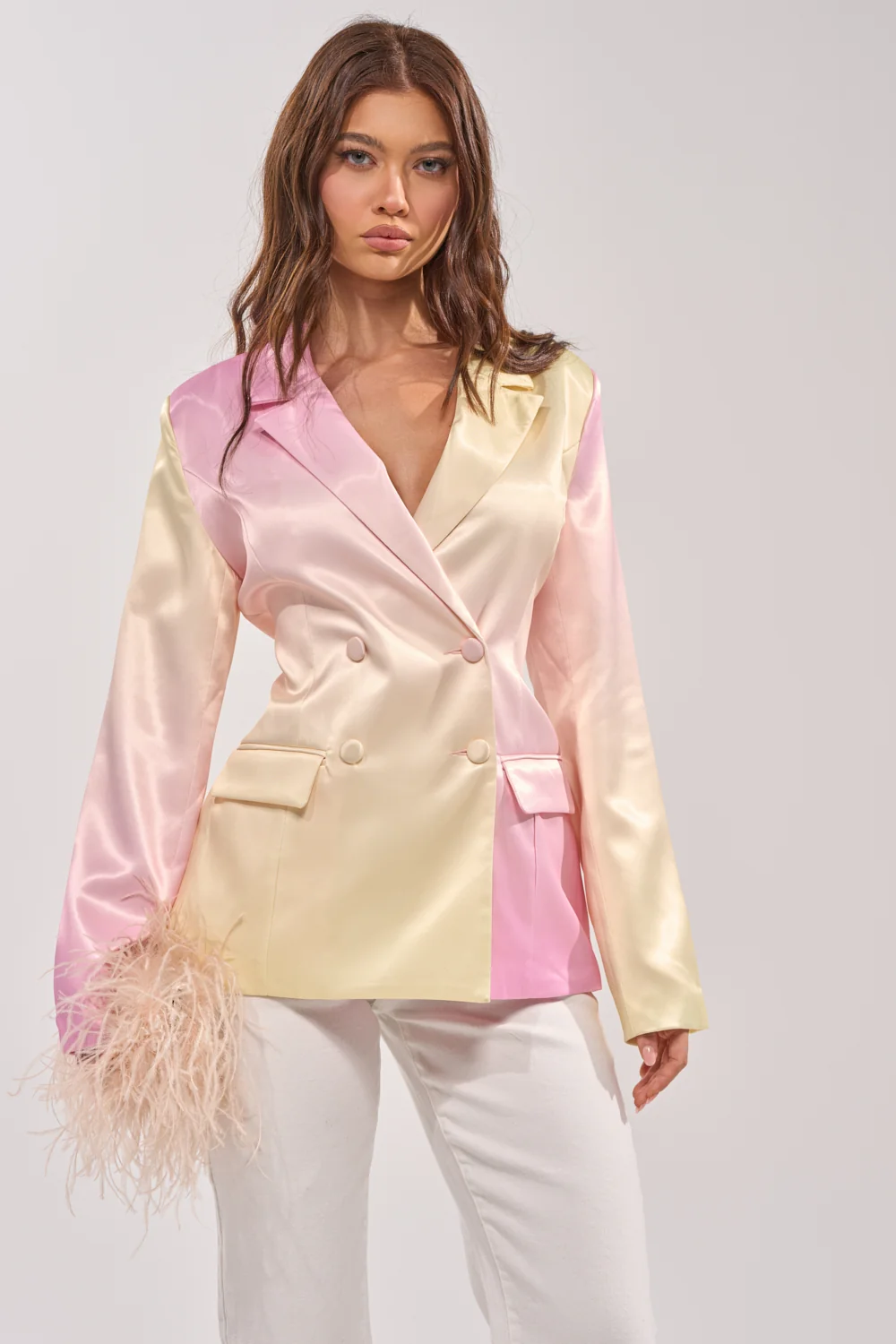 SWEET TALK SATIN BLAZER - Akira Store