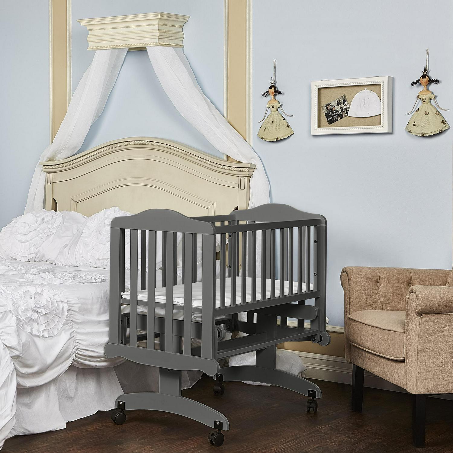 Lullaby Cradle Glider. Steel Gray - Image 3