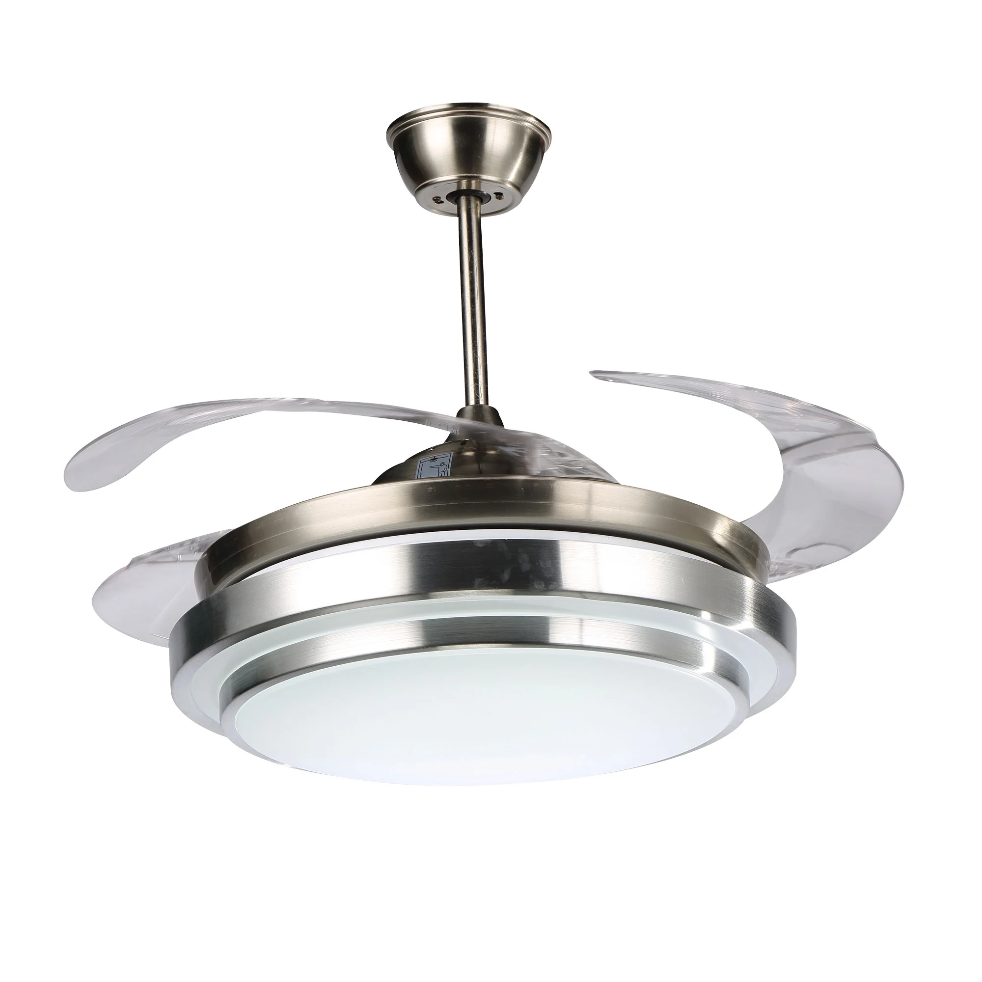 42" Retractable LED Ceiling Fan with Remote Control and Light Kit Included