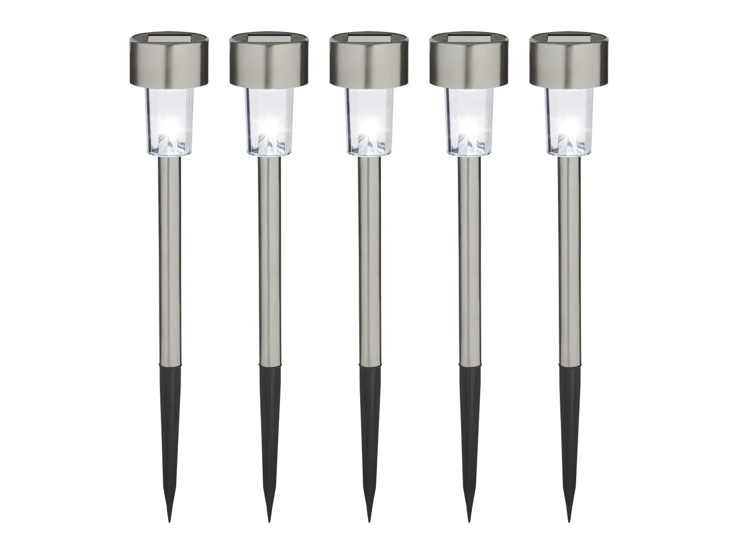 LIVARNO home Lot de 5 mini lampes solaires  LED