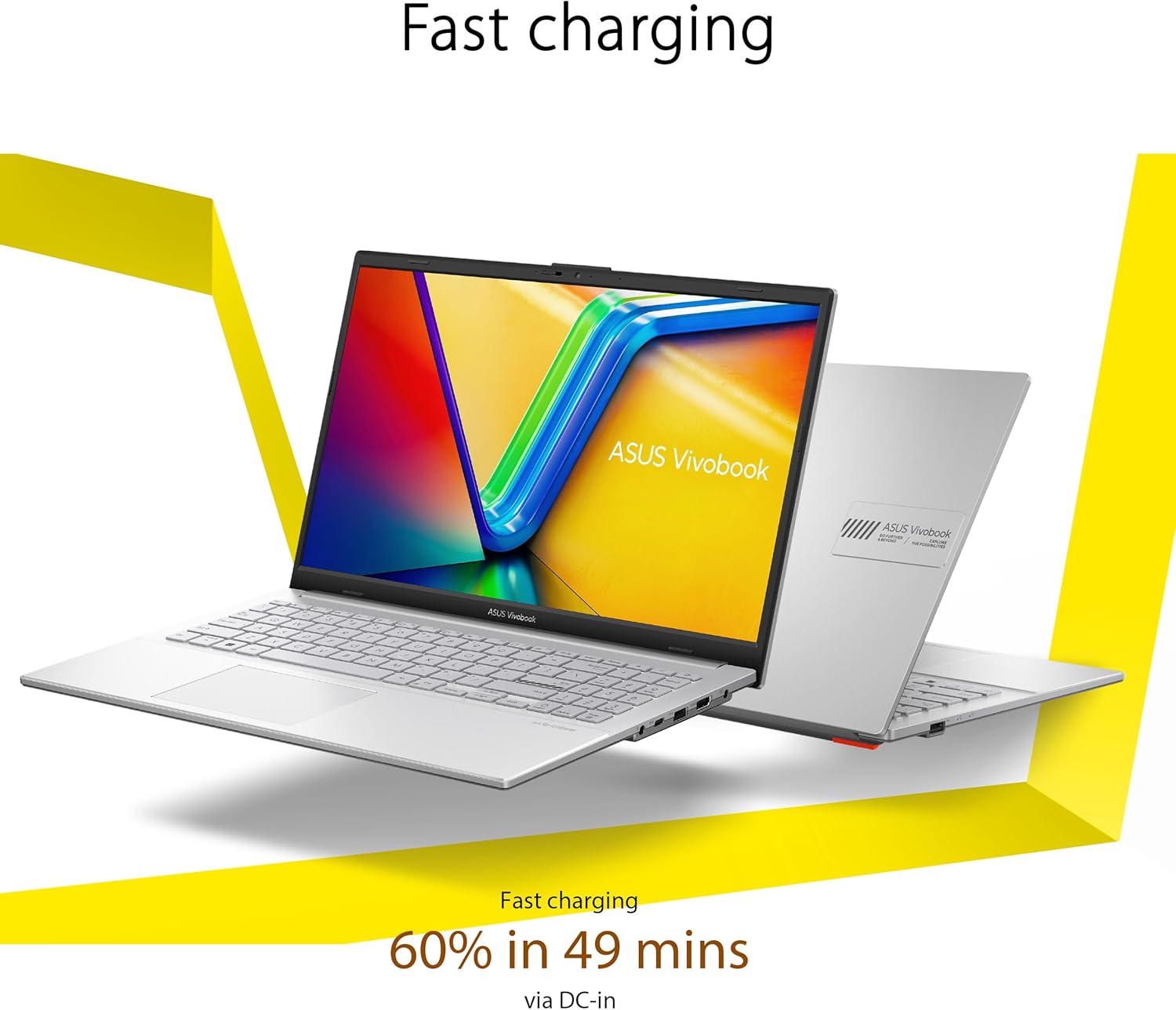 ASUS Vivobook Go 15.6” Slim Laptop  AMD Ryzen 5 7520U  8GB  512GB  Windows 11 Home  Cool Silver  Military Grade Durability  Fast Charging  Webcam Shield  E1504FA-AS54