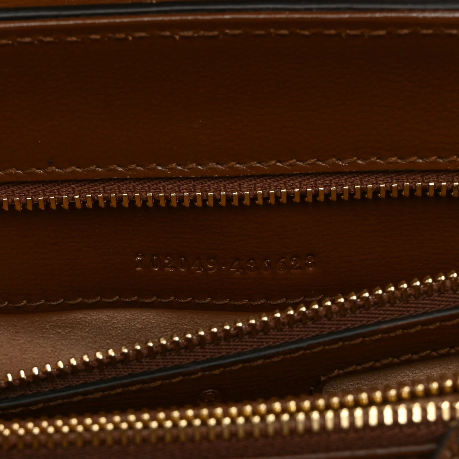 GG Supreme Monogram Calfskin Medium Horsebit 1955 Top Handle Bag Beige Ebony Brown Sugar