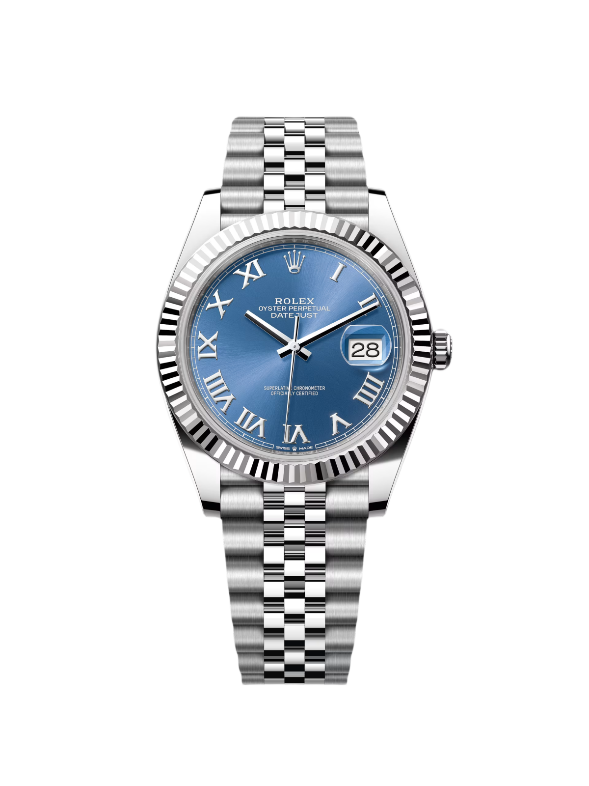 【Super Clone】RLX  Datejust 41mm 126334 Blue Roman Oyster Stainless Steel Men’s Watch