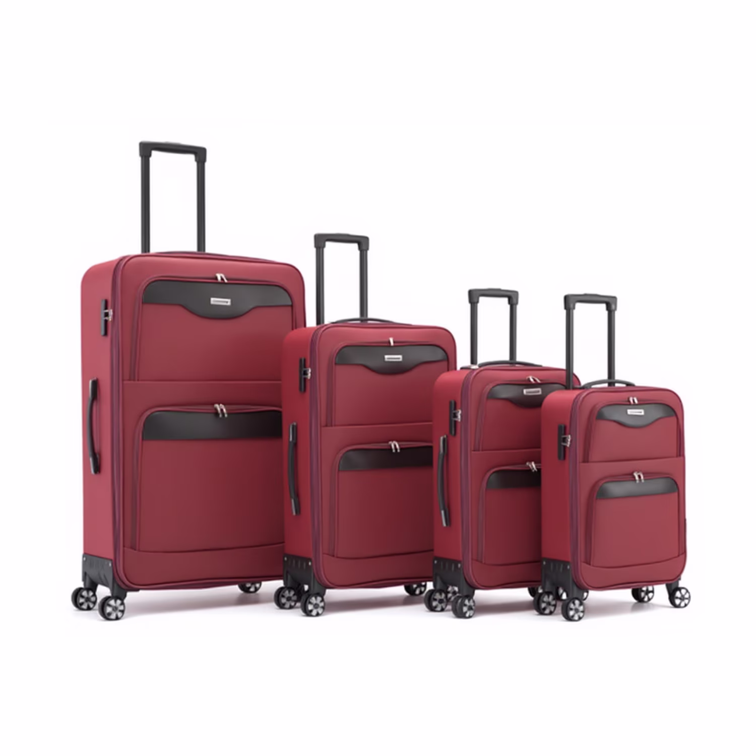 Expandable 4 - Piece Soft - Sided Fabric Luggage Set - 19/20/28/32