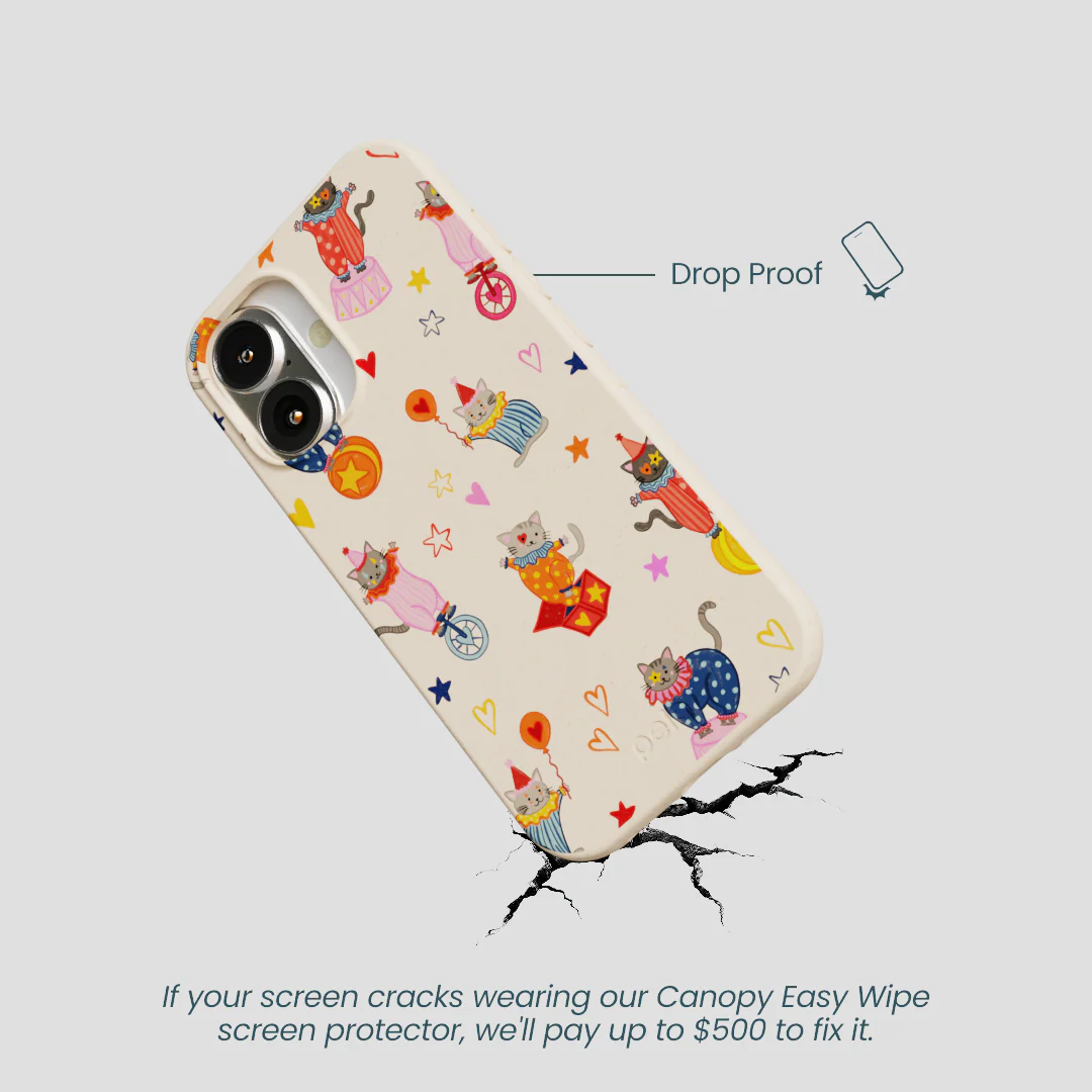 Seashell Cat Clowns iPhone 16 Case