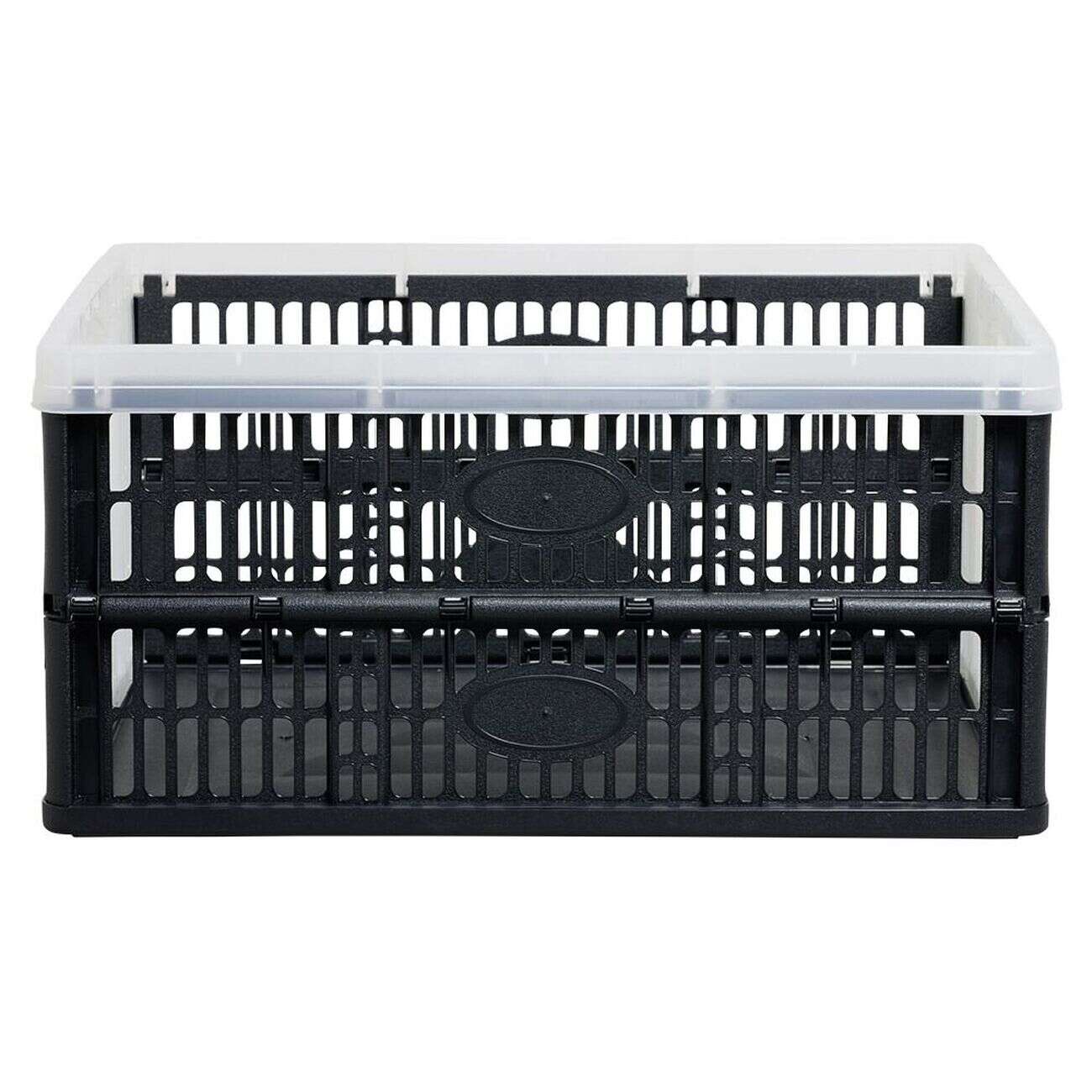 Casier pliant 32L noir et blanc