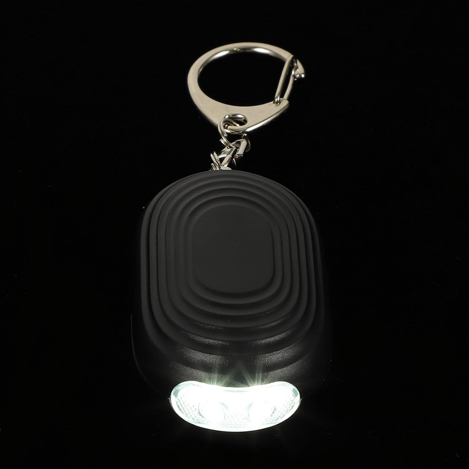 COHEALI Personal Safety Alarm with LED Light, Black Keychain Emergency Protection Device, Loud Anti-Attack Security Siren for Outdoor Use