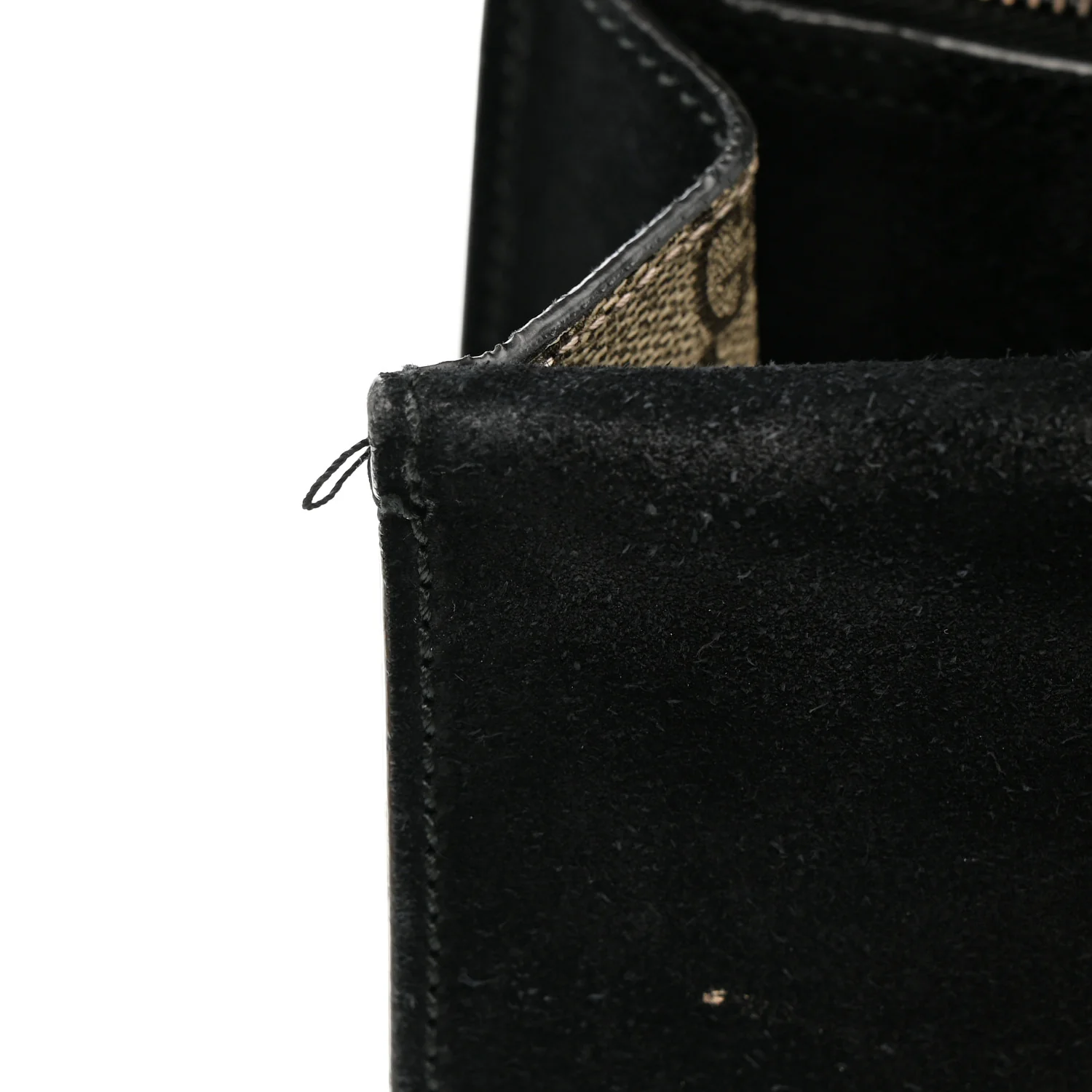GG Supreme Monogram Medium Dionysus Shoulder Bag Black