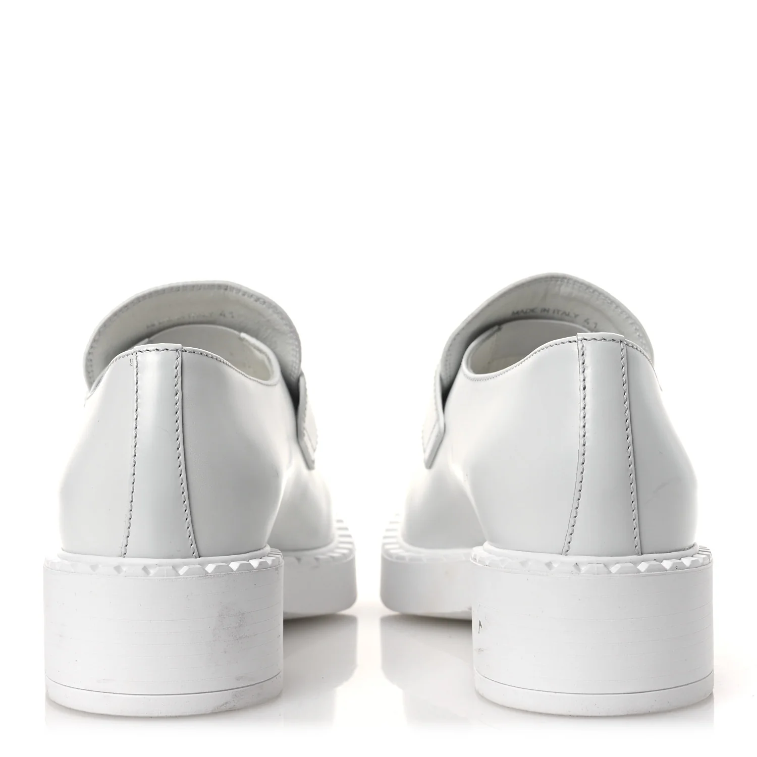 Spazzolato Triangle 50mm Loafers 41 White