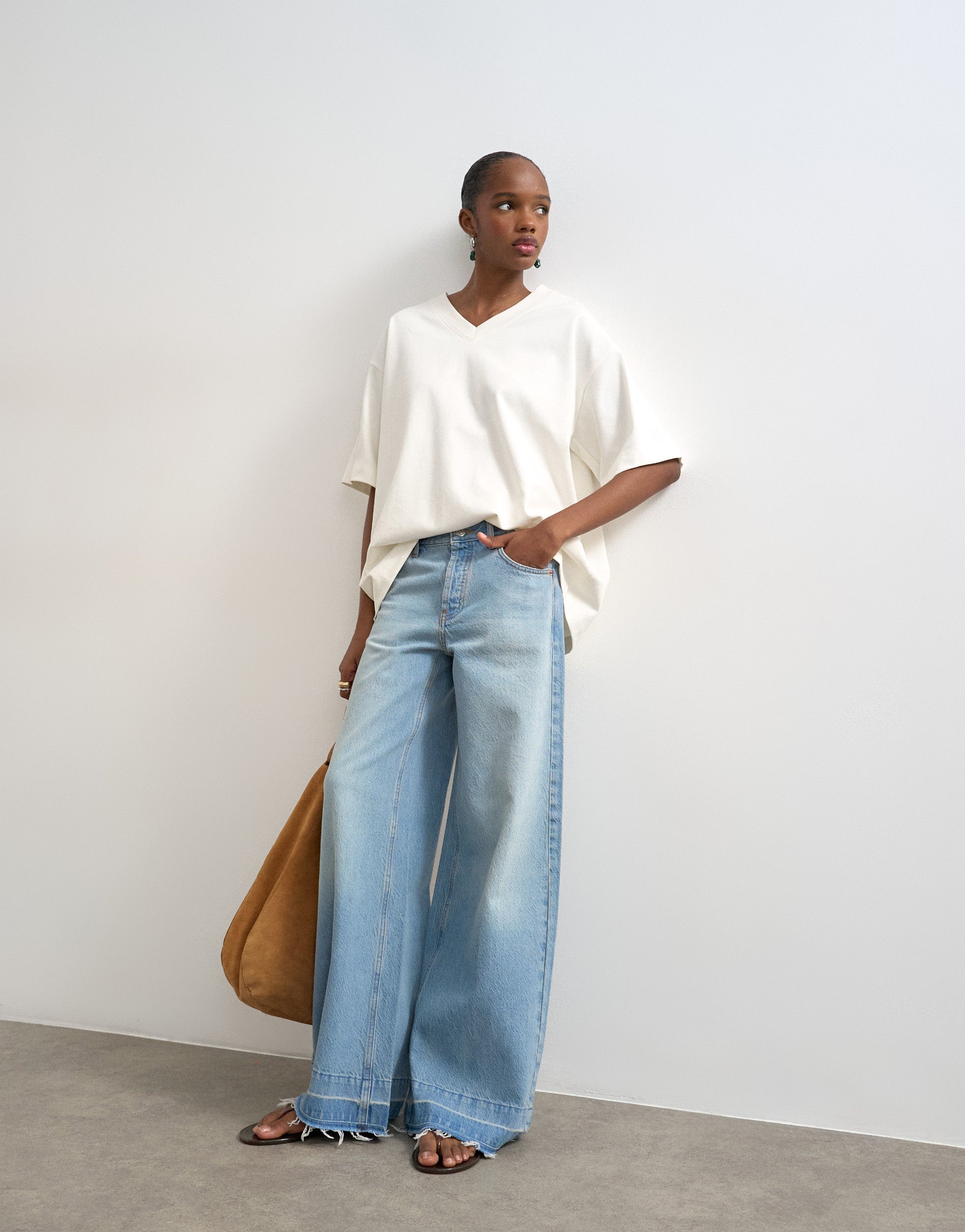 VERO MODA® TSHORIZON Mid rise Wide Leg Fit Jeans