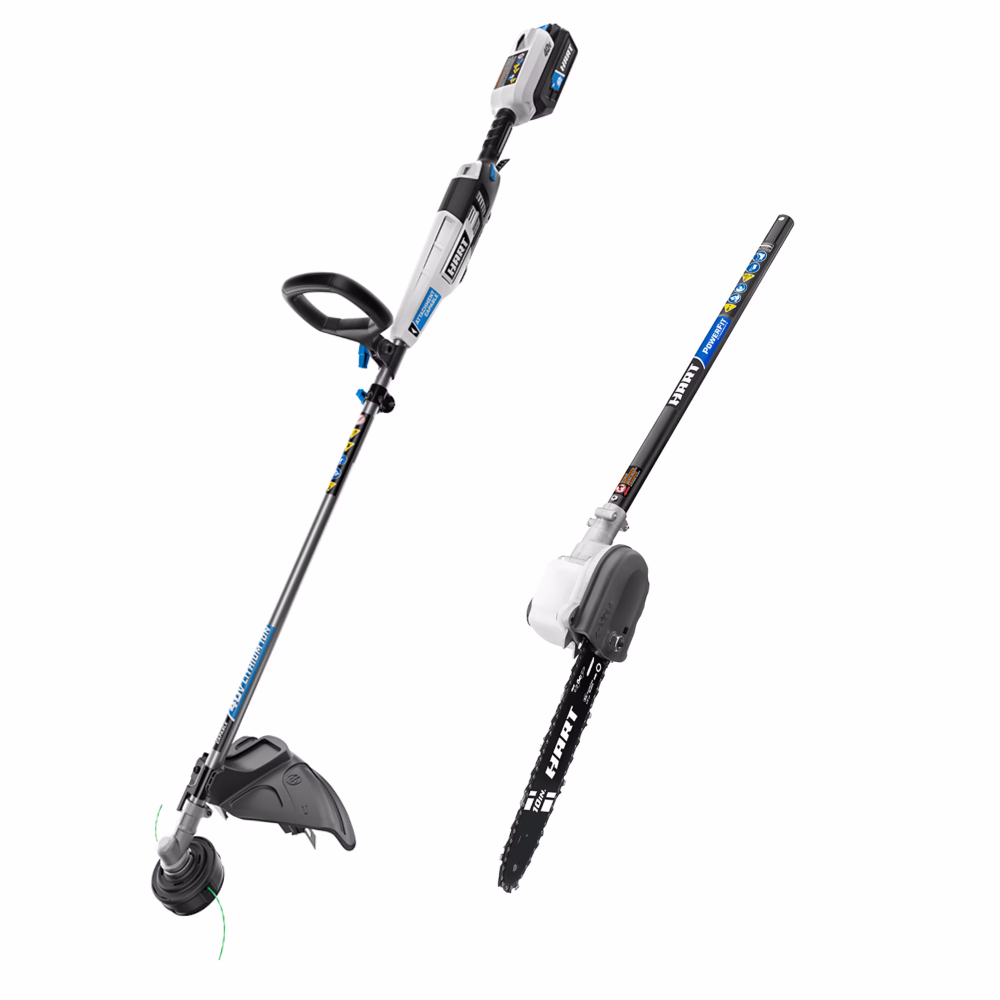 40V Straight Shaft 15" String Trimmer Kit with 4.0Ah Lithium-Ion Battery, Cordless
