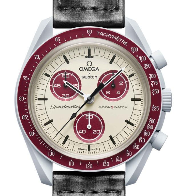 [Super Clone]Swatch x Omega SO33M101 Bioceramic Moonswatch Mission to Pluto