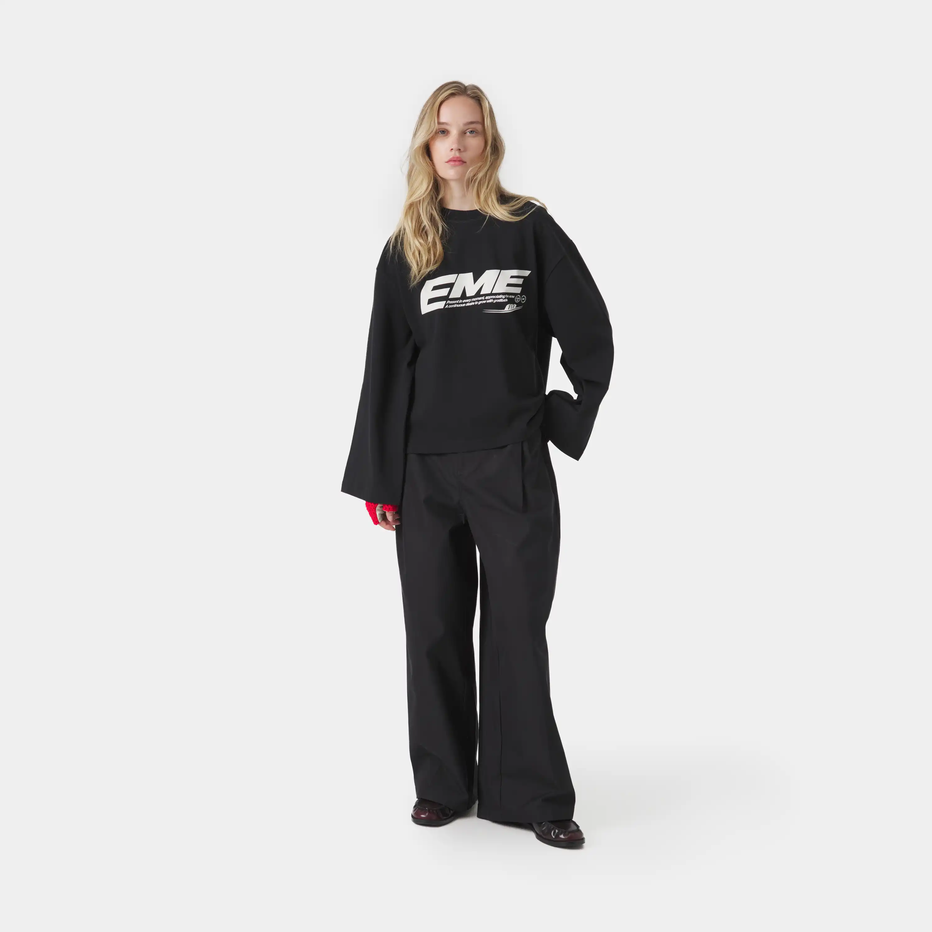 Bound Black Long Sleeve