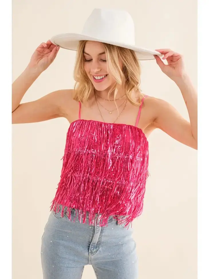 Sequin Tiered Cami