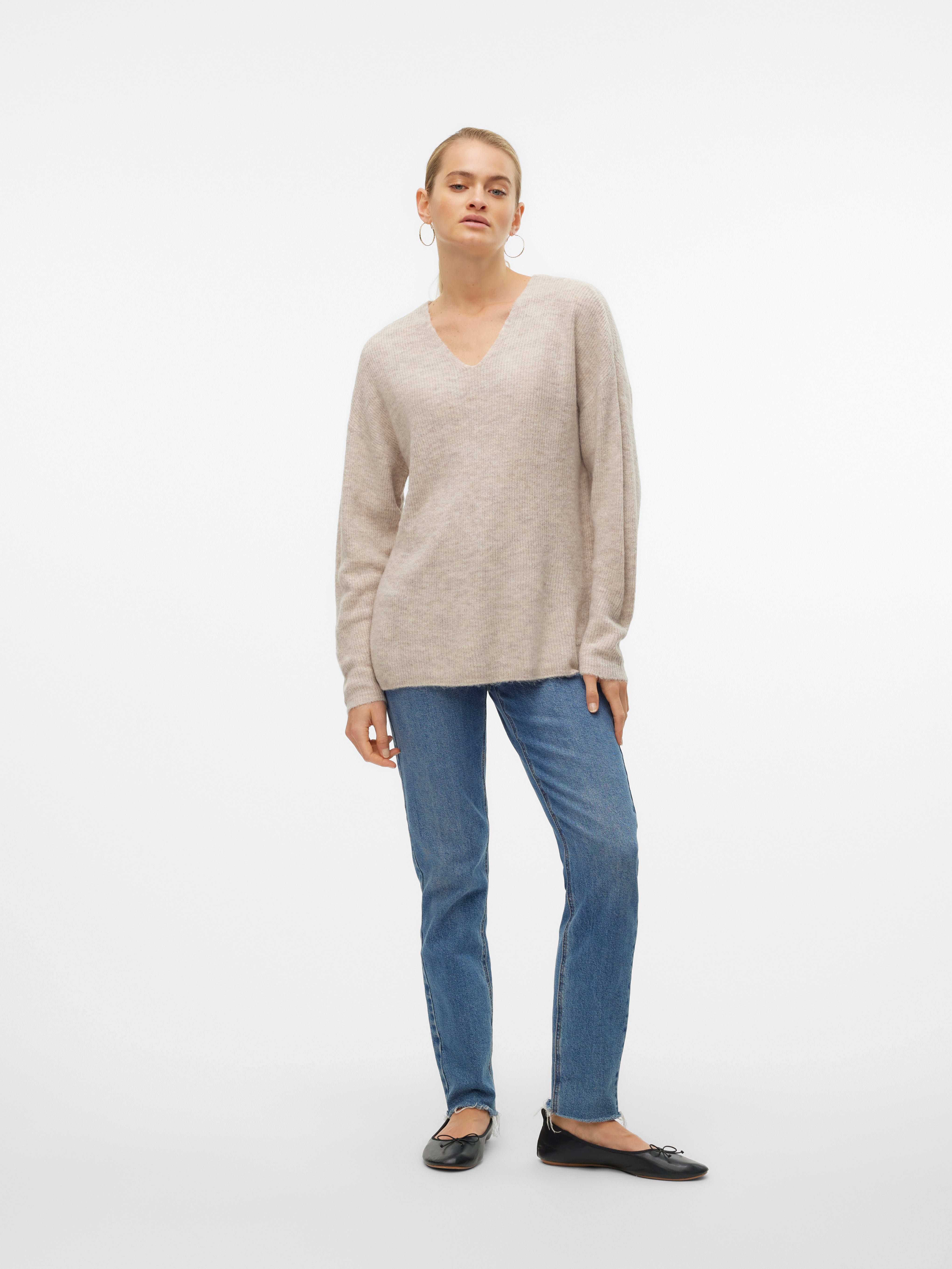 VERO MODA® VMCREWLEFILE Knitted pullover