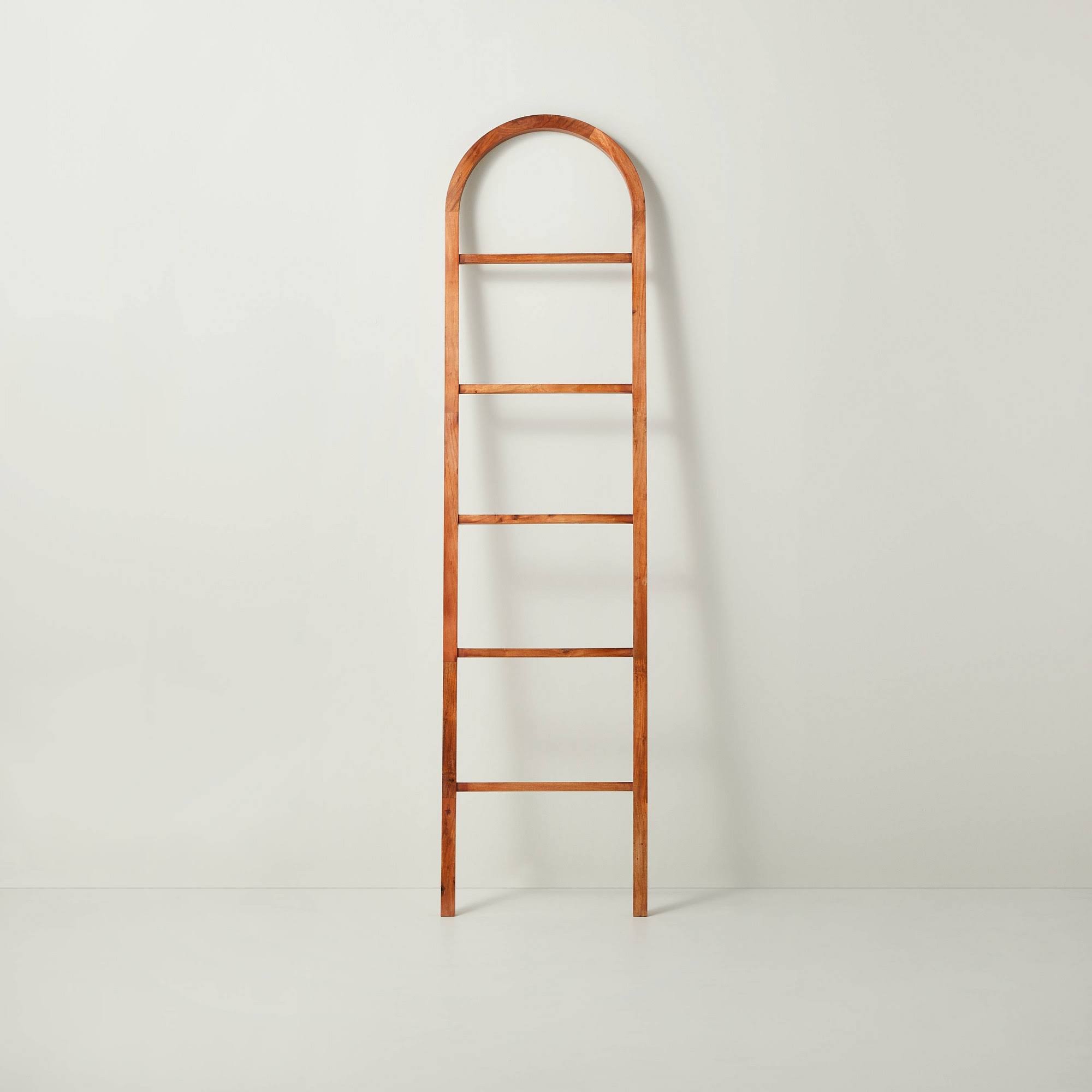 6' Arched Wood Throw Blanket Ladder Brown - Hearth & Hand with Magnolia