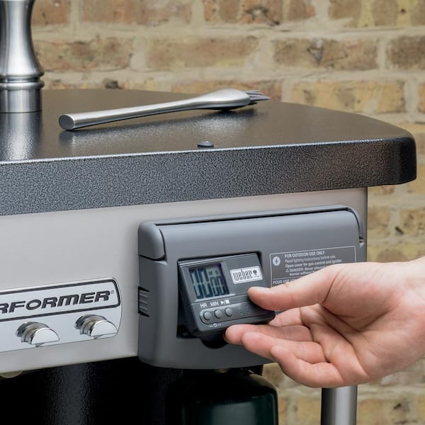 22 in Performer Deluxe Charcoal Grill in Copper with Built In Thermometer and Digital Timer Image 5