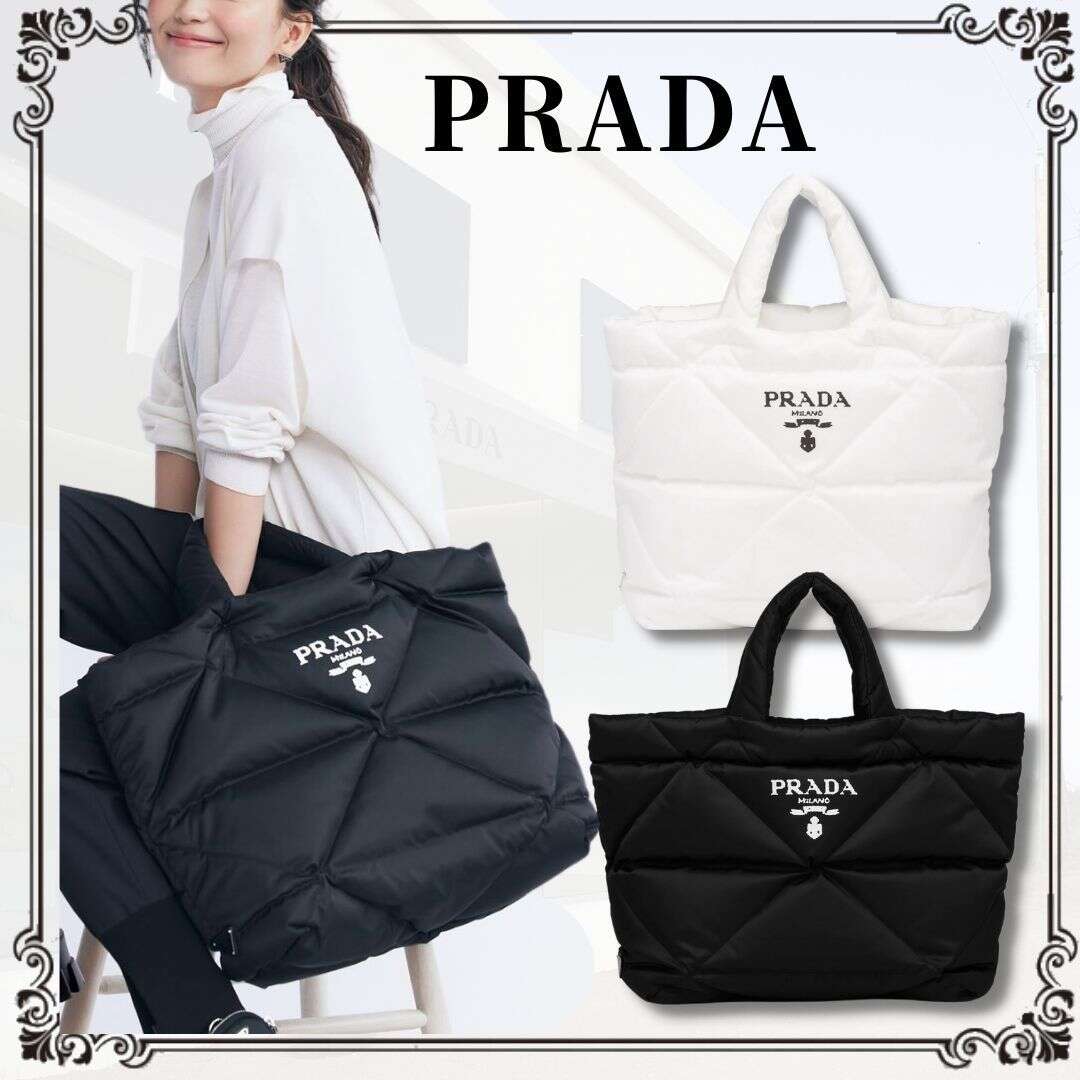 PRADA Re-Nylon ミディアム パデッドトートバッグ