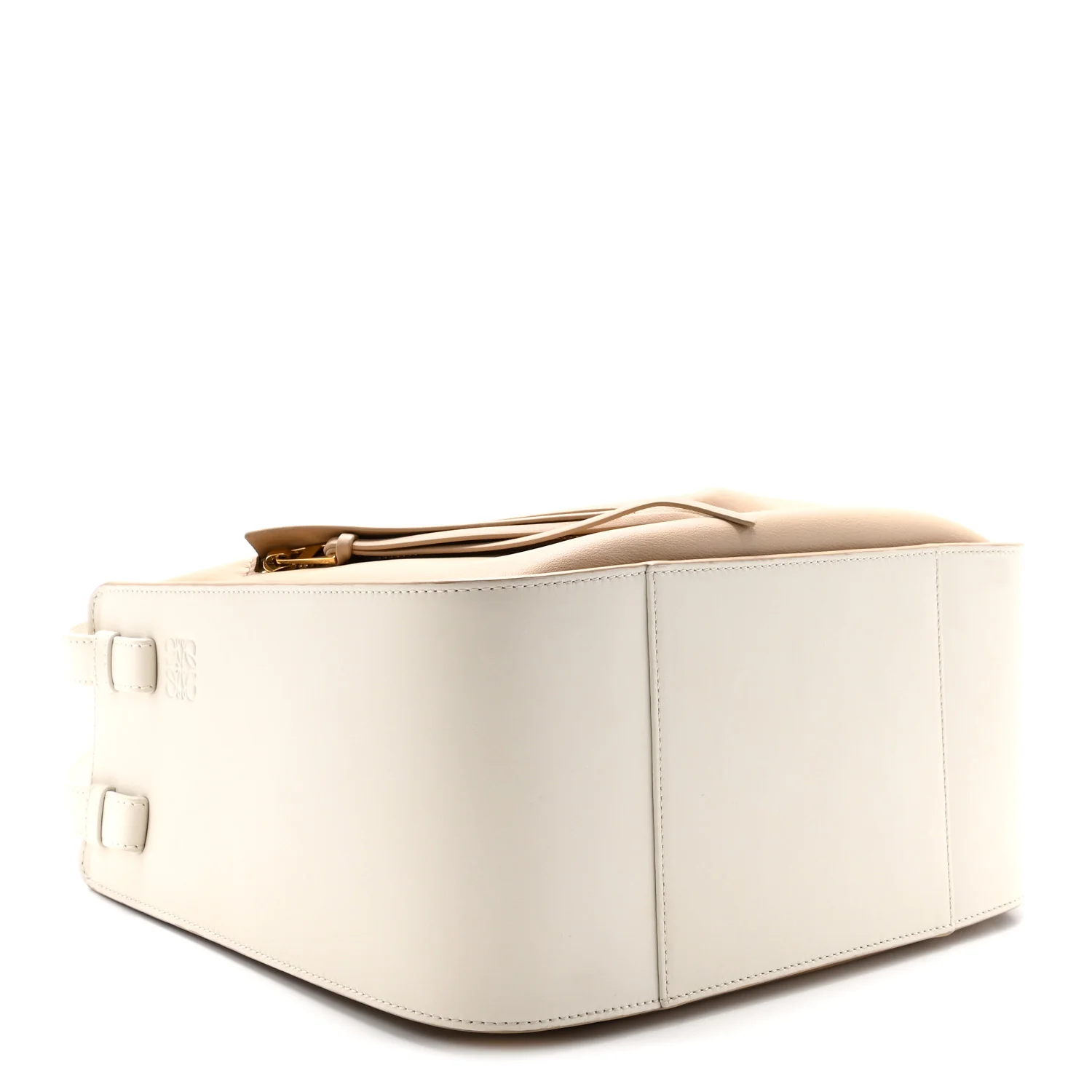 Calfskin Small Hammock Shoulder Bag Sand White