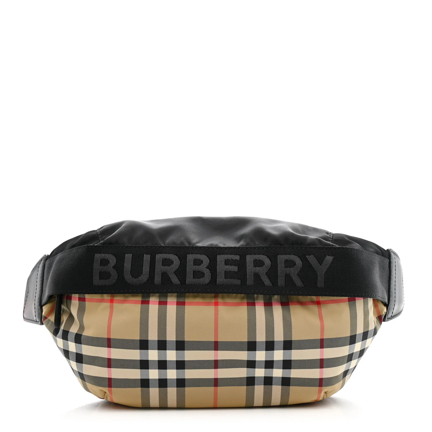 Nylon Vintage Check Sonny Bum Bag Archive Beige Black