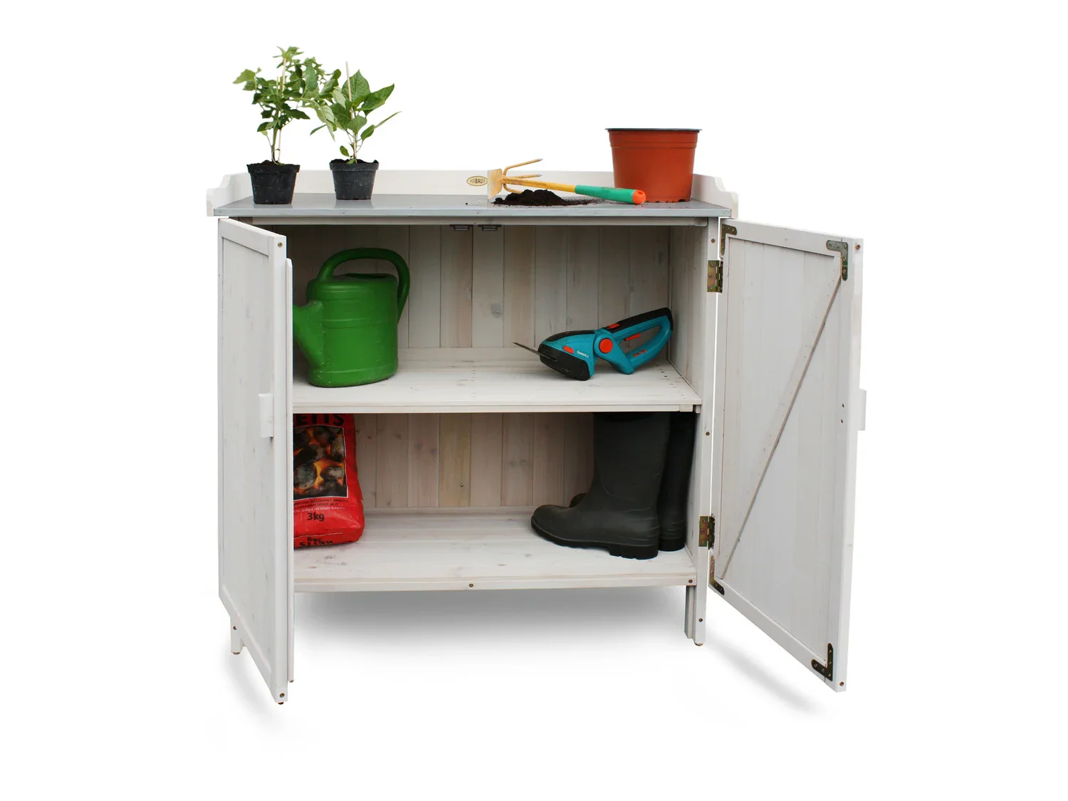 HABAU Table de jardin avec meuble bas, 98 x 48 x 95 cm