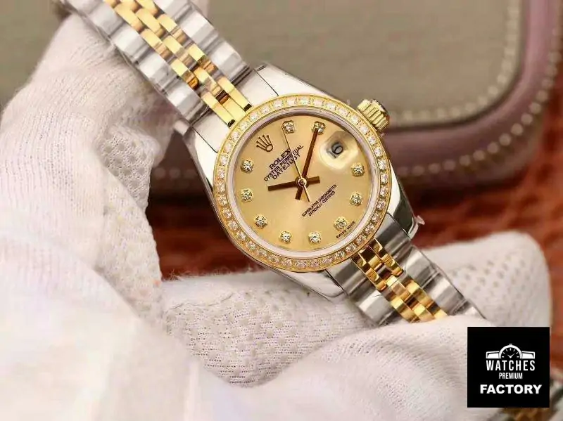 Rolex Lady Datejust 18K Gold Plating 28mm Gold Dial