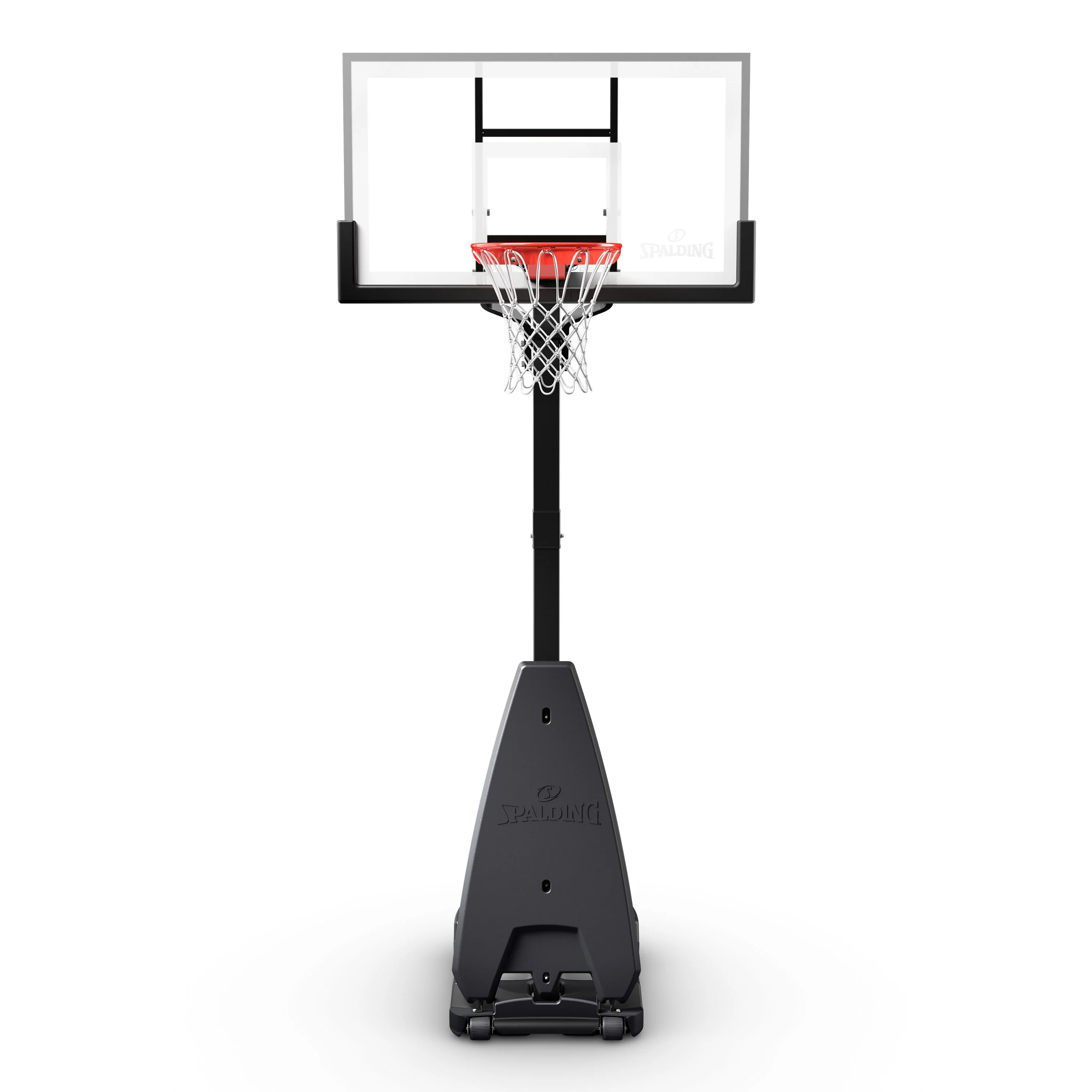 Spalding Ultimate Hybrid? 54 In., Glass Portable Basketball Hoop System