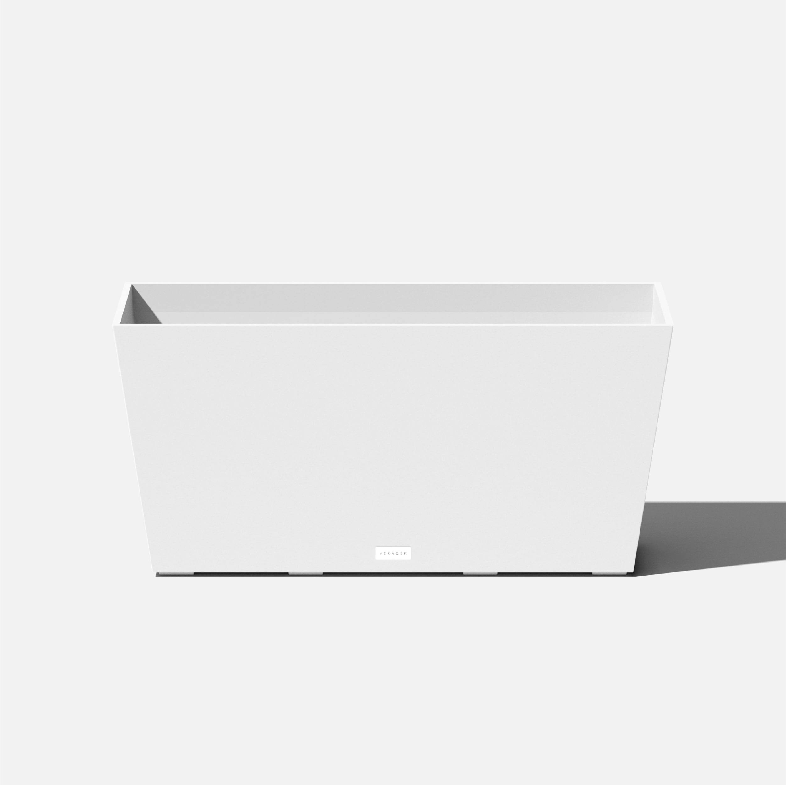 Veradek Pure Series Midori Planter Color: White, Set of: 1, Size: 15.25