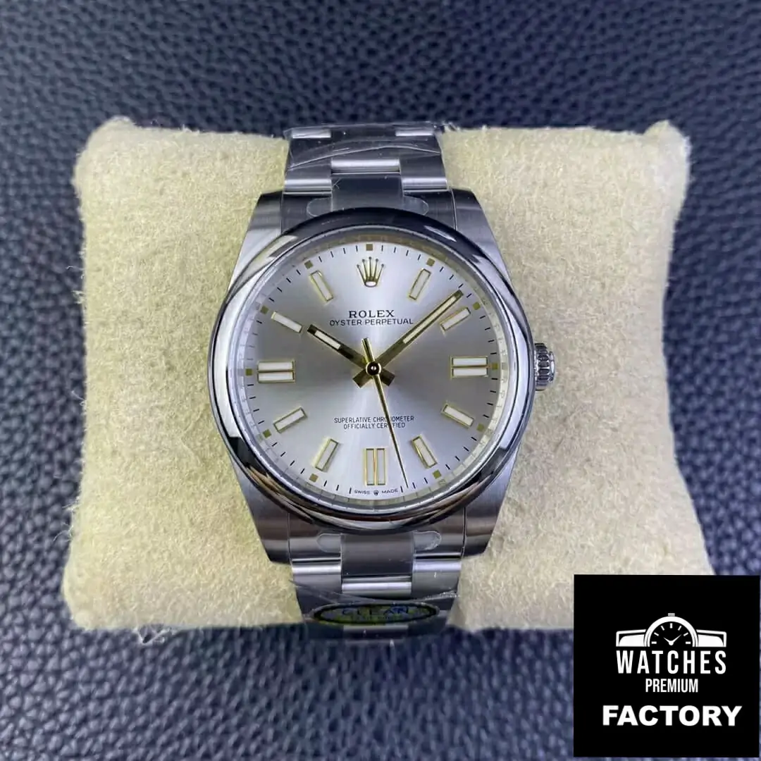 Rolex Oyster Perpetual M124300-0001 41MM Clean Factory Silver Stainless Steel Dial