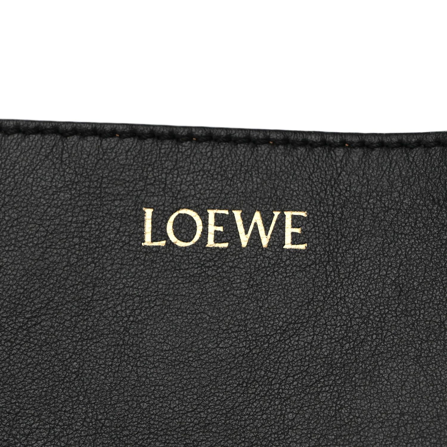 Shiny Calfskin Medium Puzzle Fold Tote Black