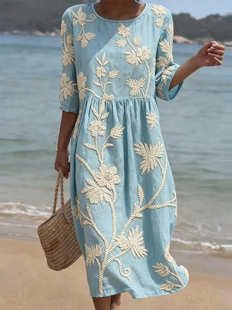 Raquel | Robe Vintage Brodée