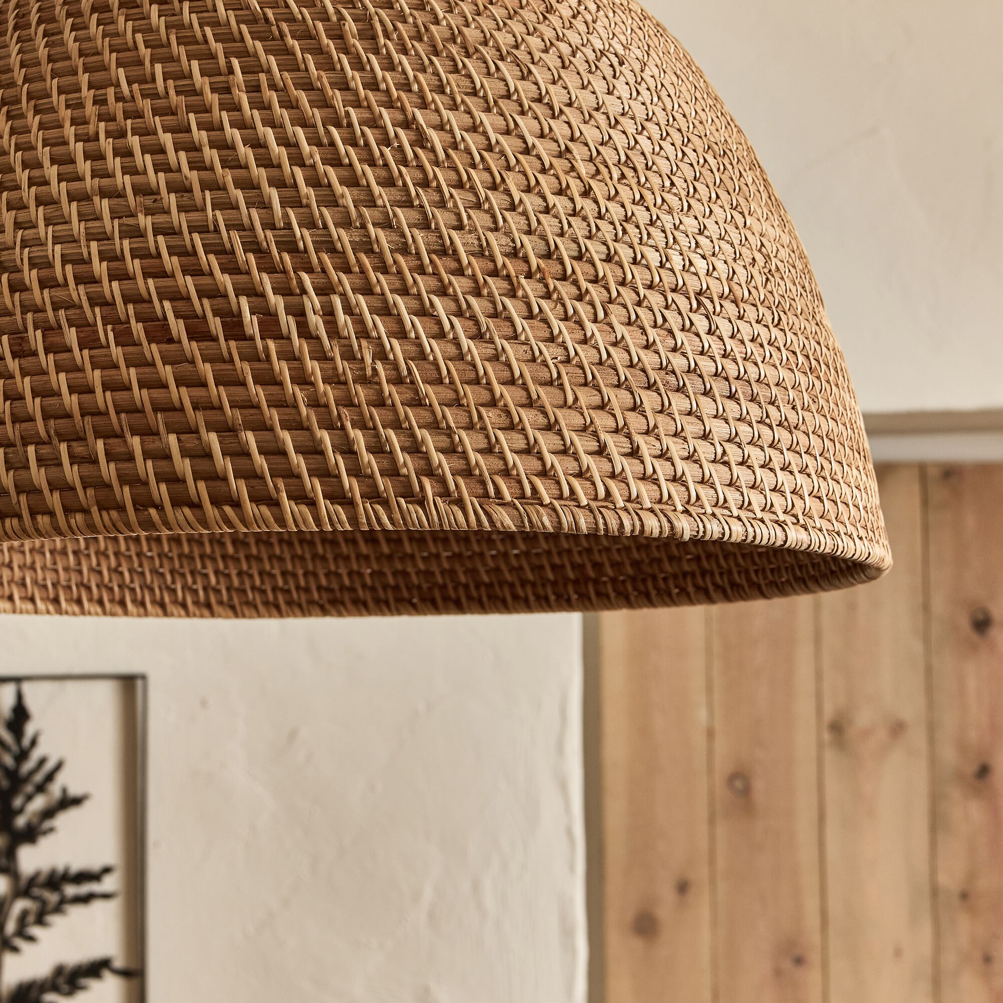 ANIA - Suspension électrifiée en rotin D60cm - naturel