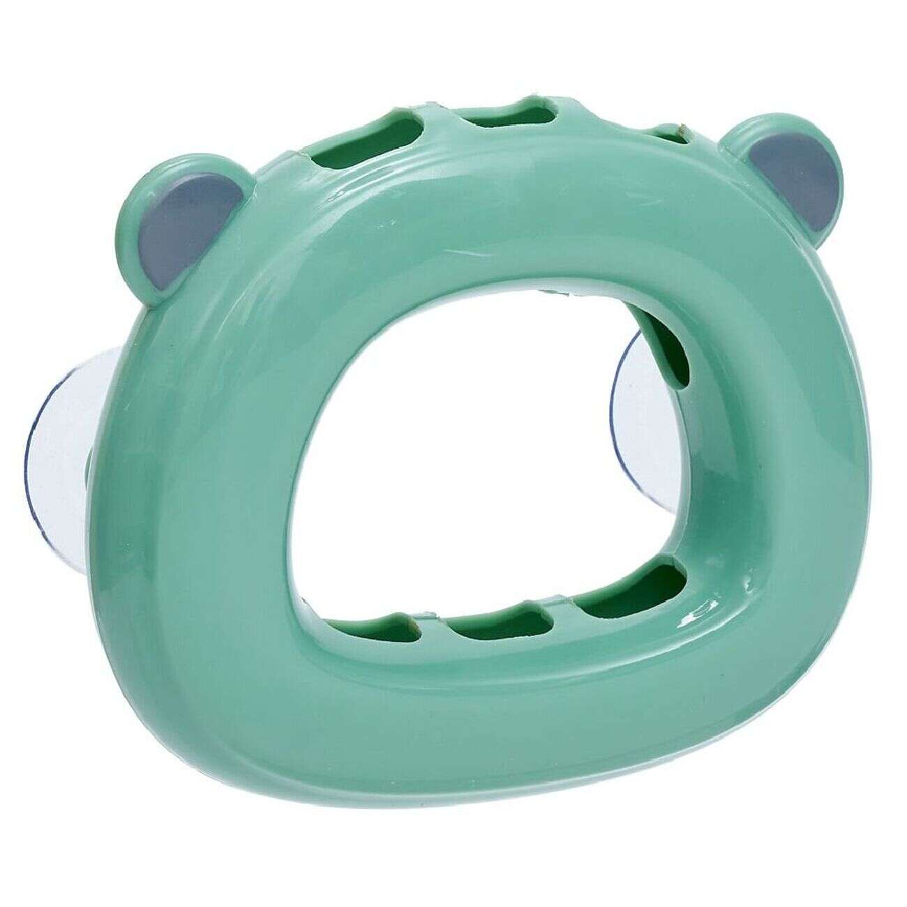 Support 3 brosses à dents enfant vert