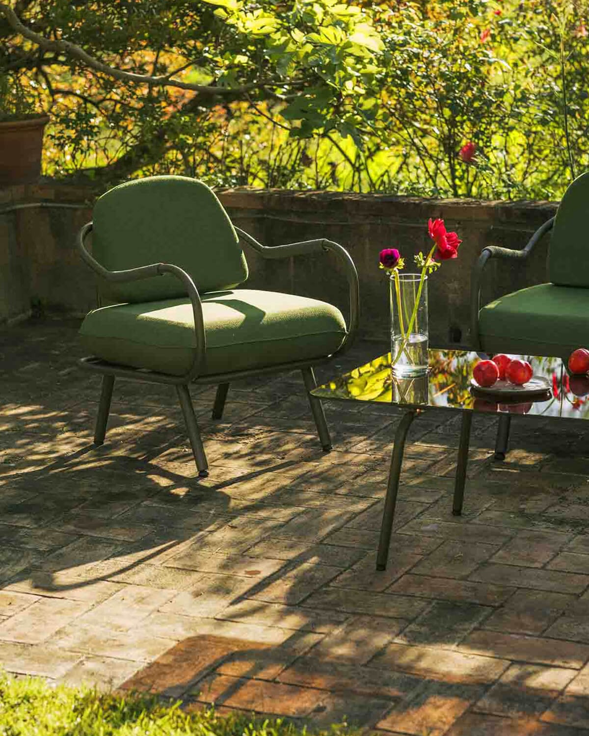 Xoan - Sillón de Jardín de Metal y Tela Xoan